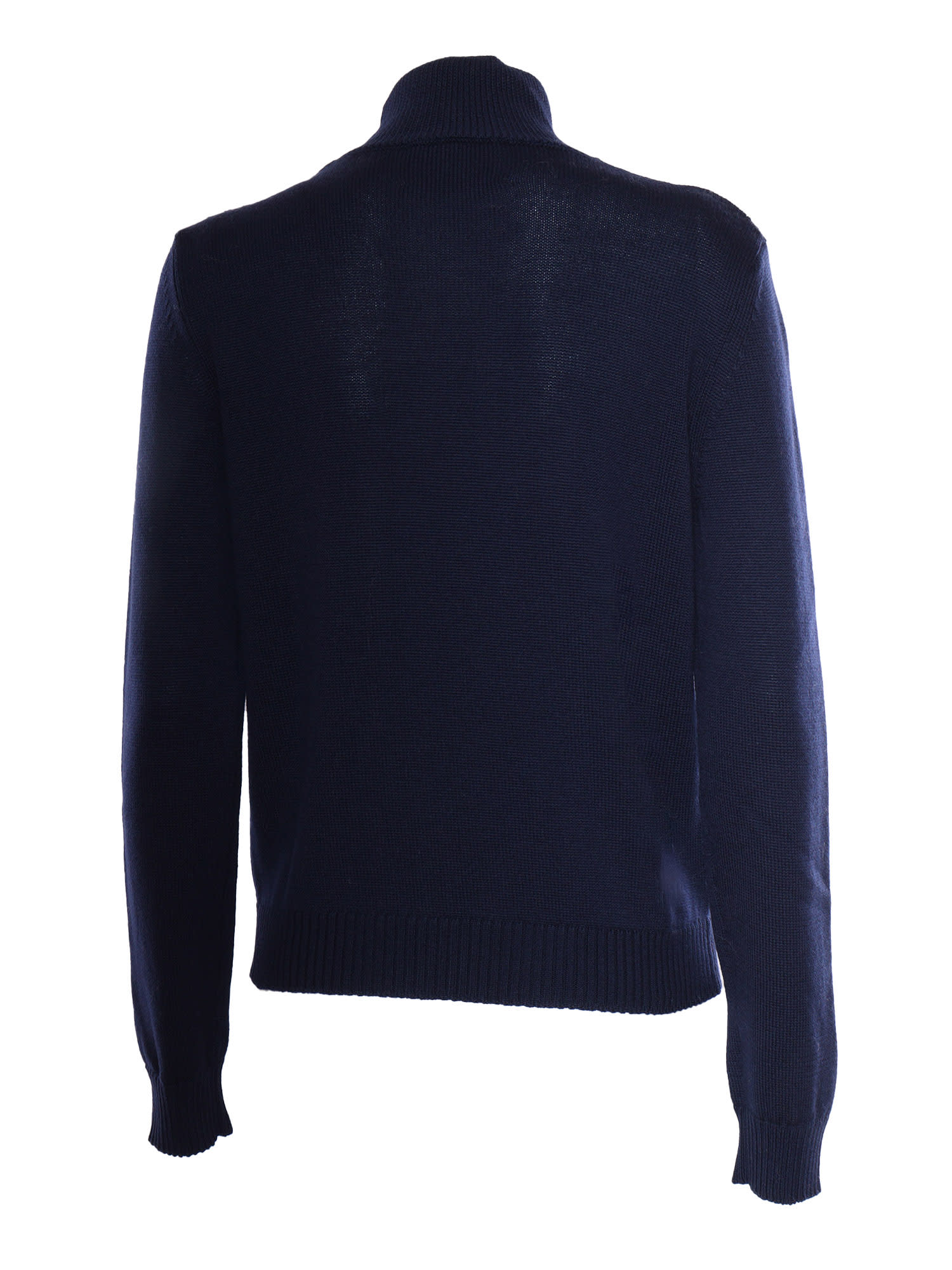 Ballantyne T Neck Pullover In Blue