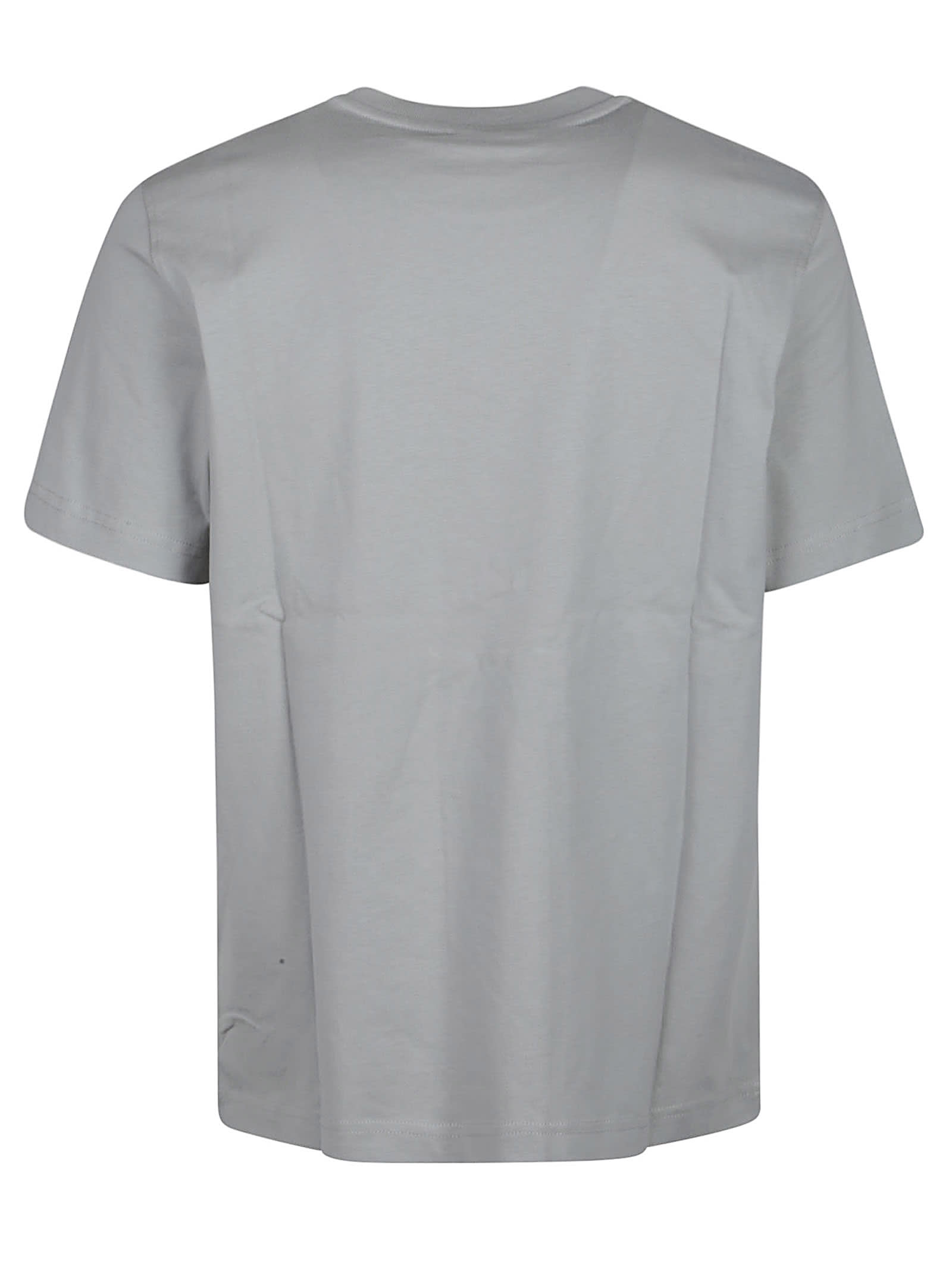 Diesel T-shirt Brodé En Coton In Gray
