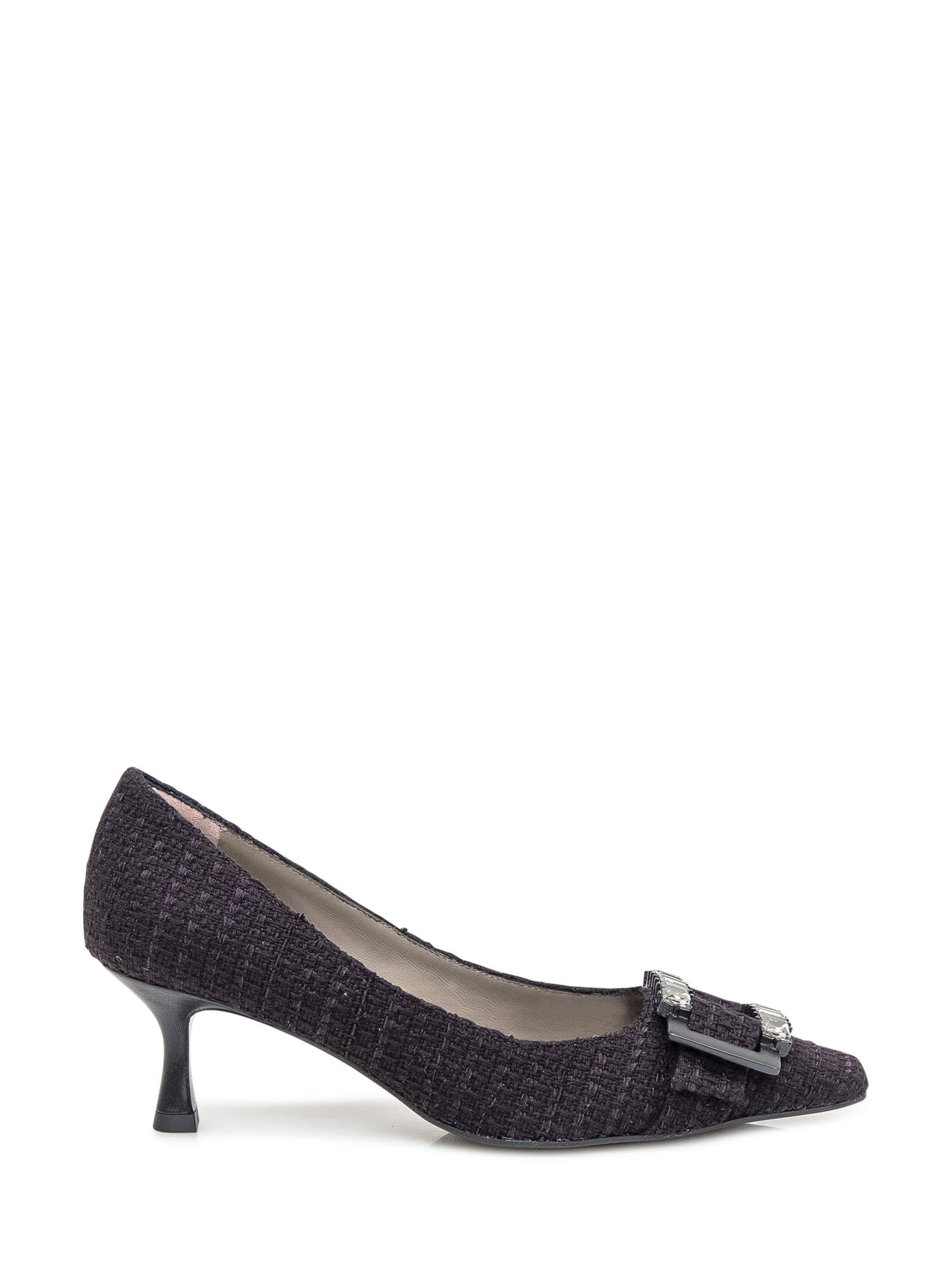 Shop Roberto Festa Tweed Heels In Nero