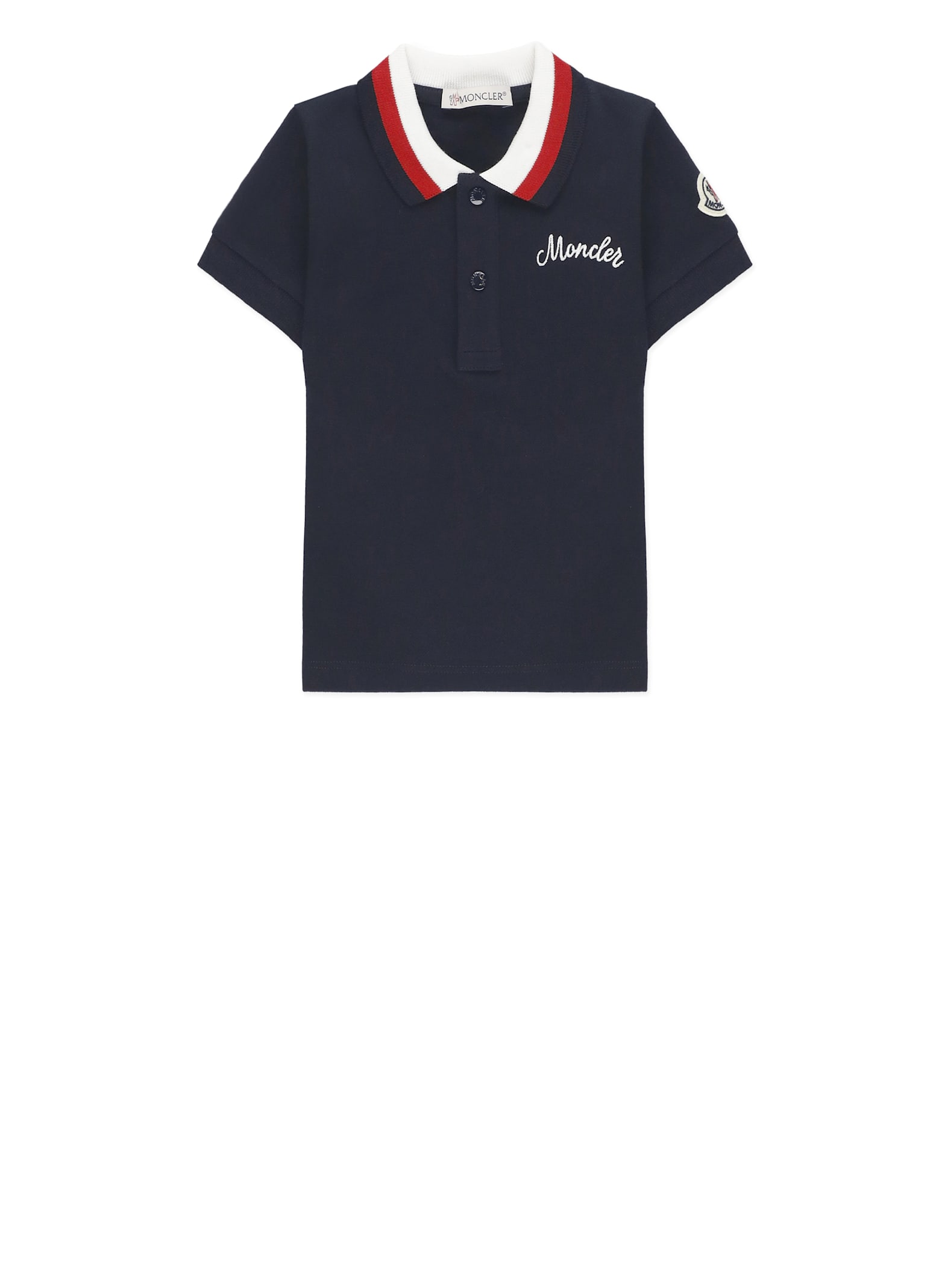 Moncler Logoed Shirt In Blue