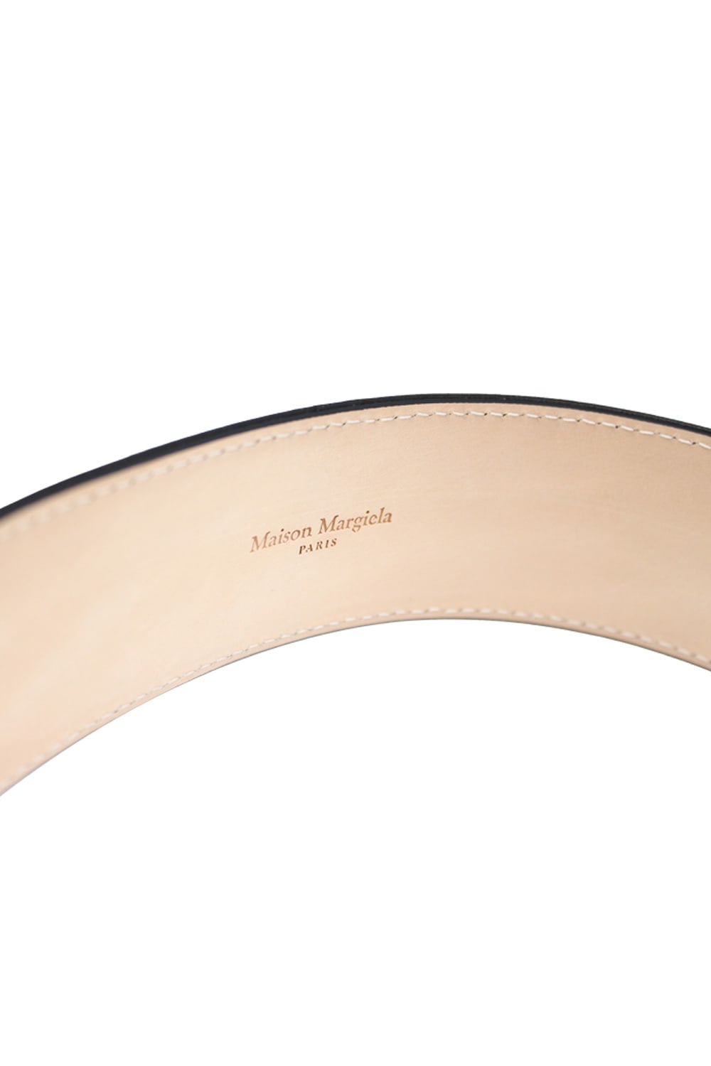 Shop Maison Margiela Belt In Leather