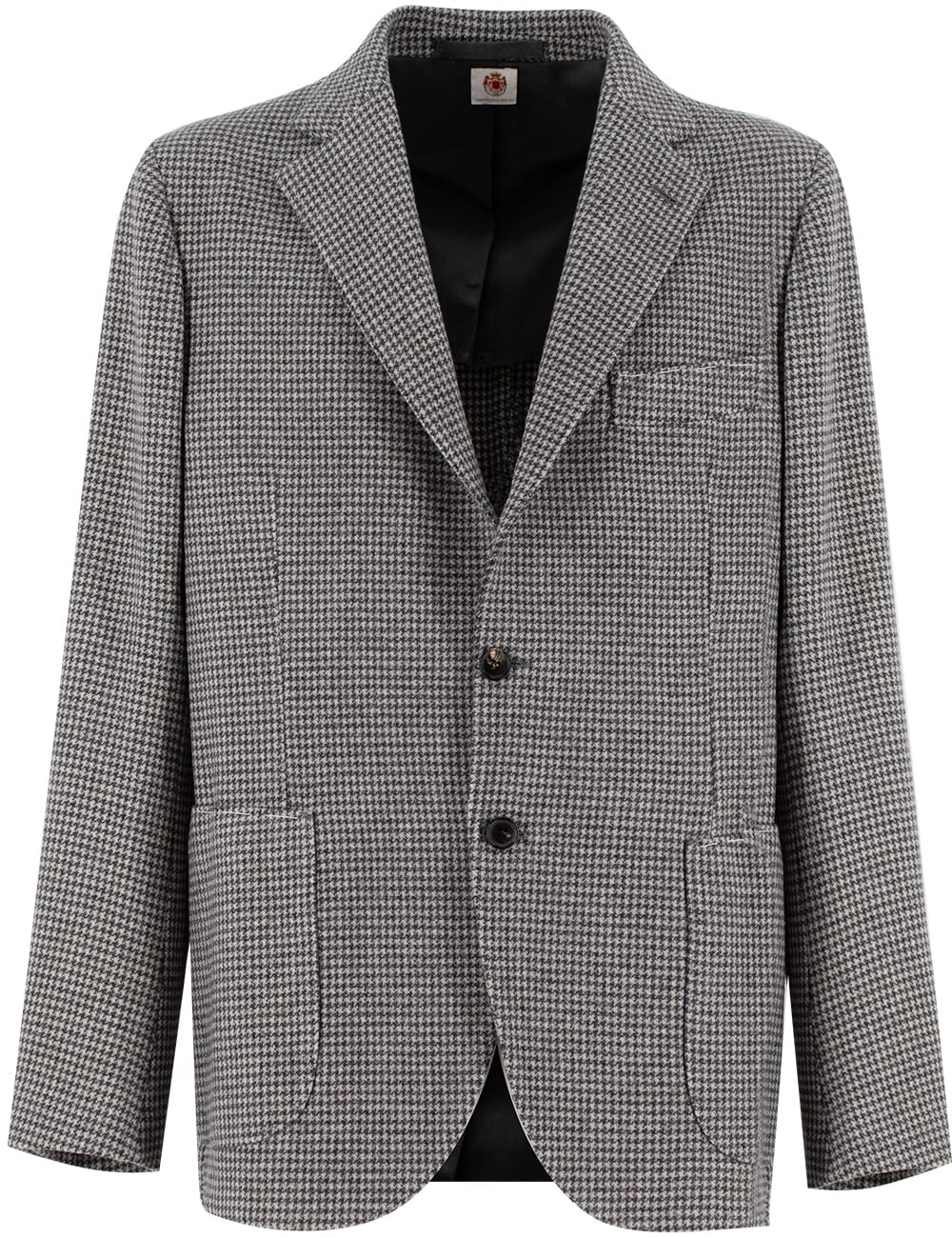 Shop Luigi Borrelli Jacket In Bianco Nero