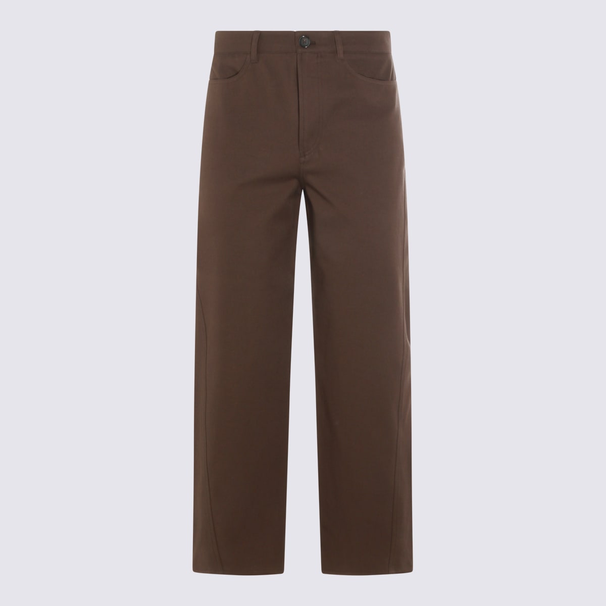Totême Brown Cotton Jeans In Black