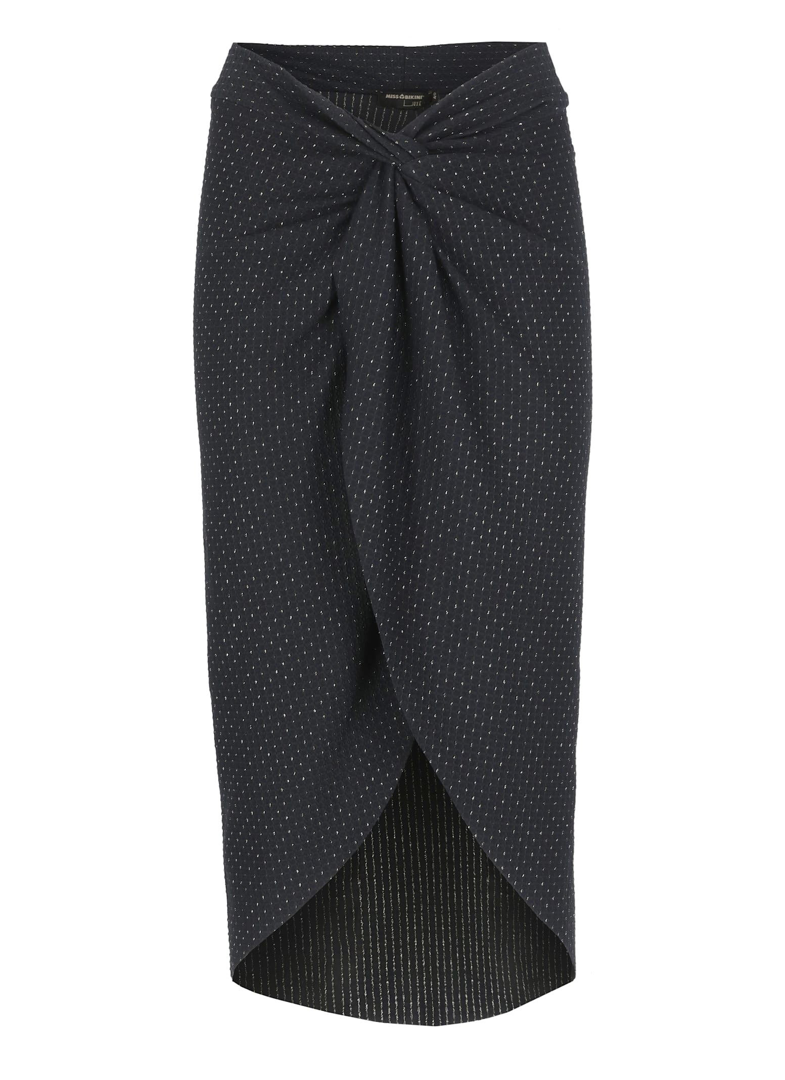 Miss Bikini Black Skirt With Lurex Accents
