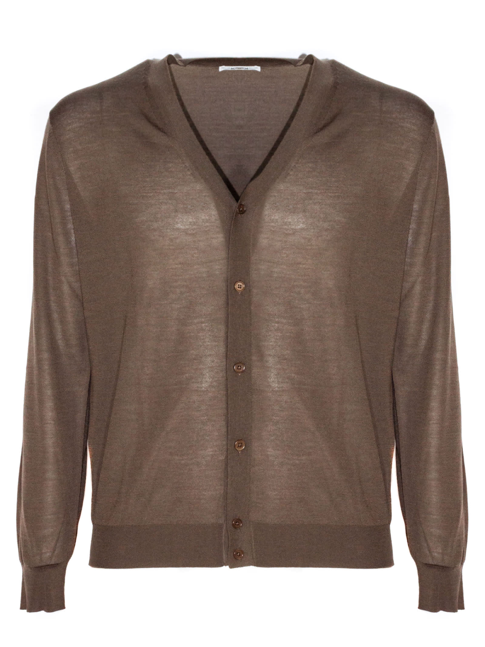 Brown Wool Cardigan