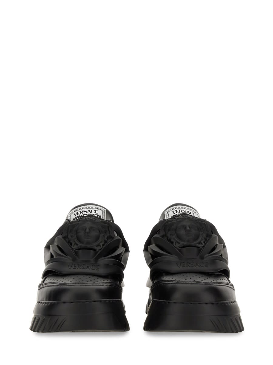 Shop Versace Odyssey Sneaker In Black