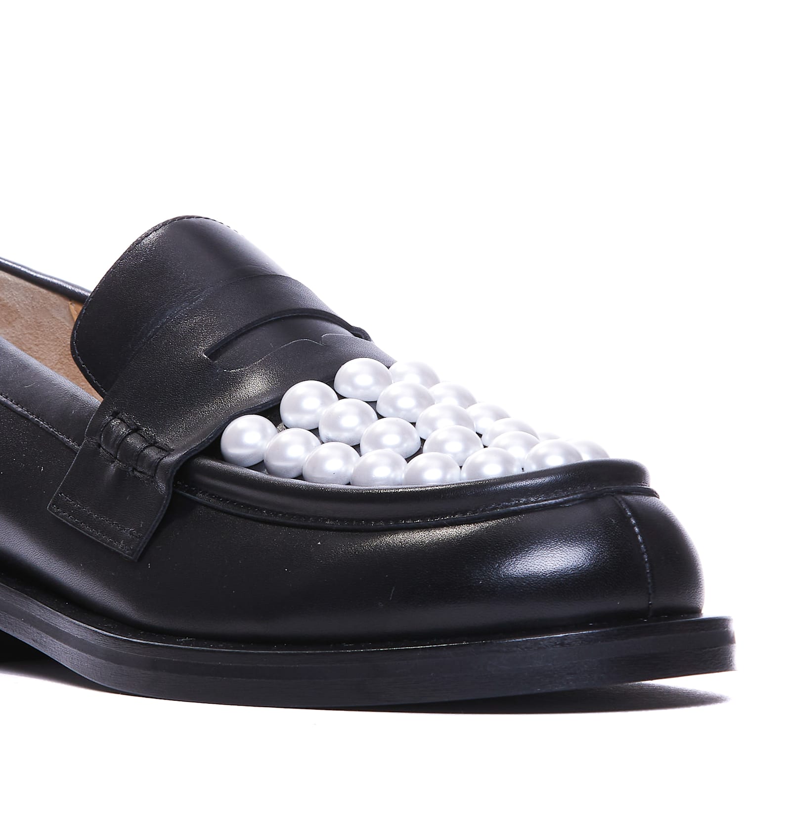 Shop Mach &amp; Mach Sirene Loafers In Black