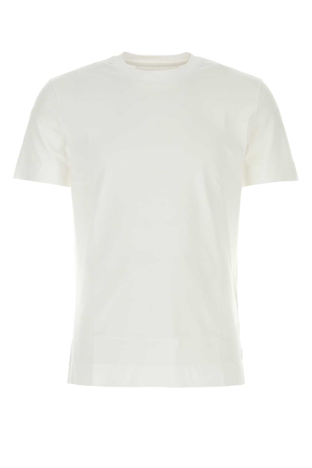 Shop Givenchy White Cotton T-shirt