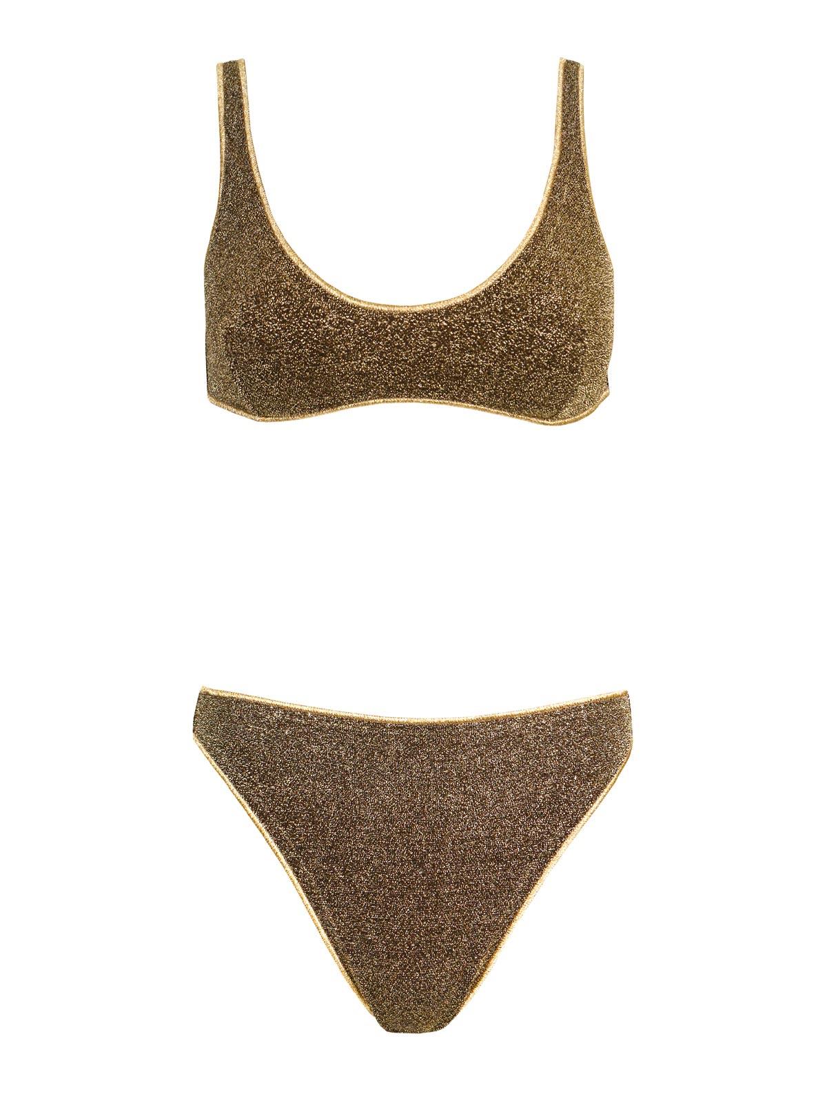 Oseree Glittered Effect Bikini Set
