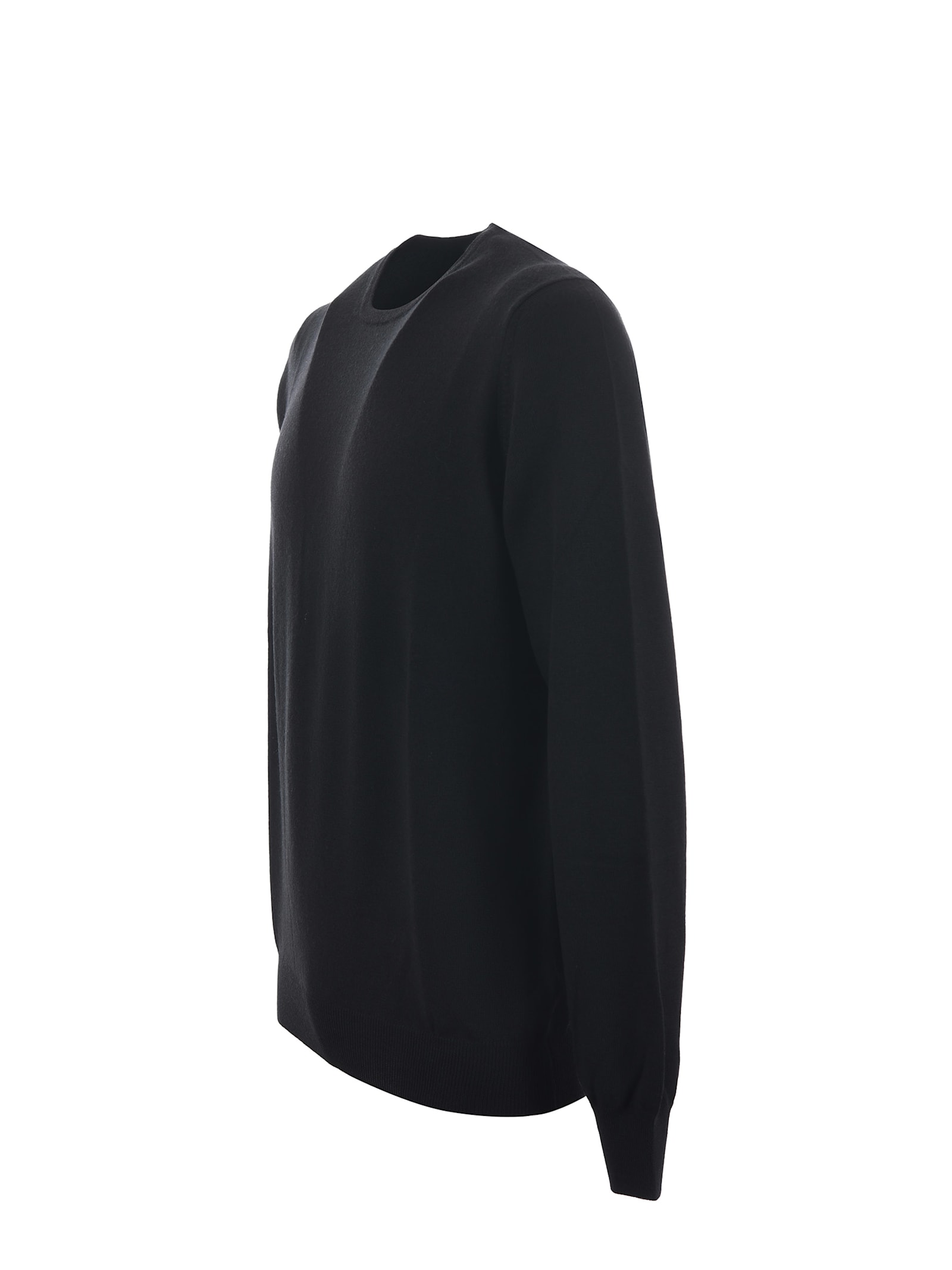 Tagliatore Girocollo In Merinos In Black