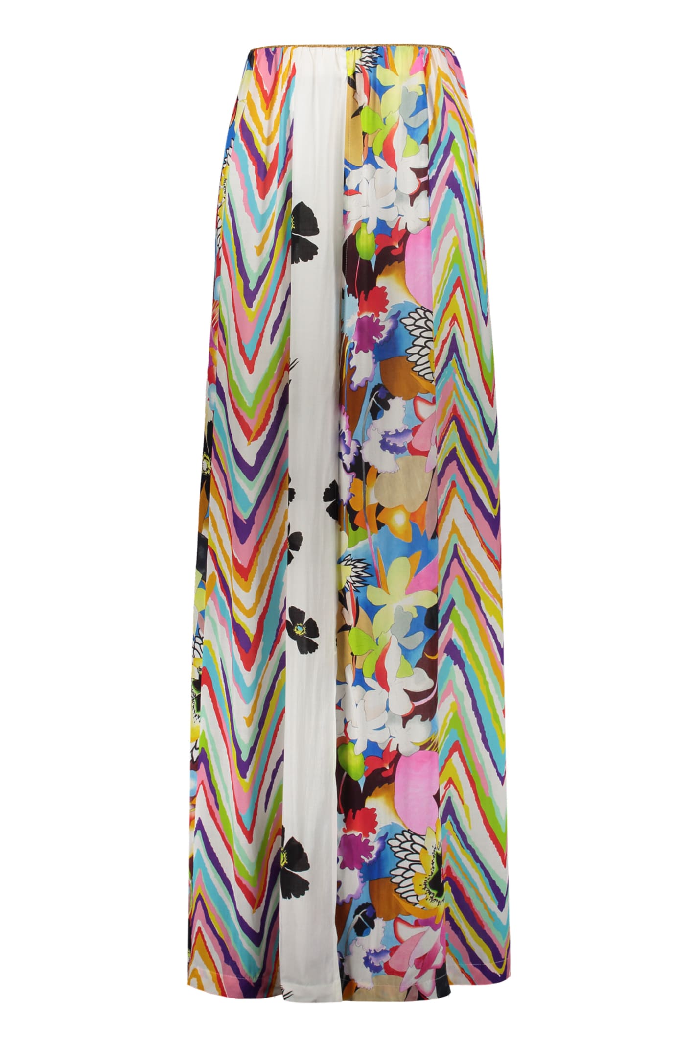Missoni Floral Print Maxi Skirt In Multicolor