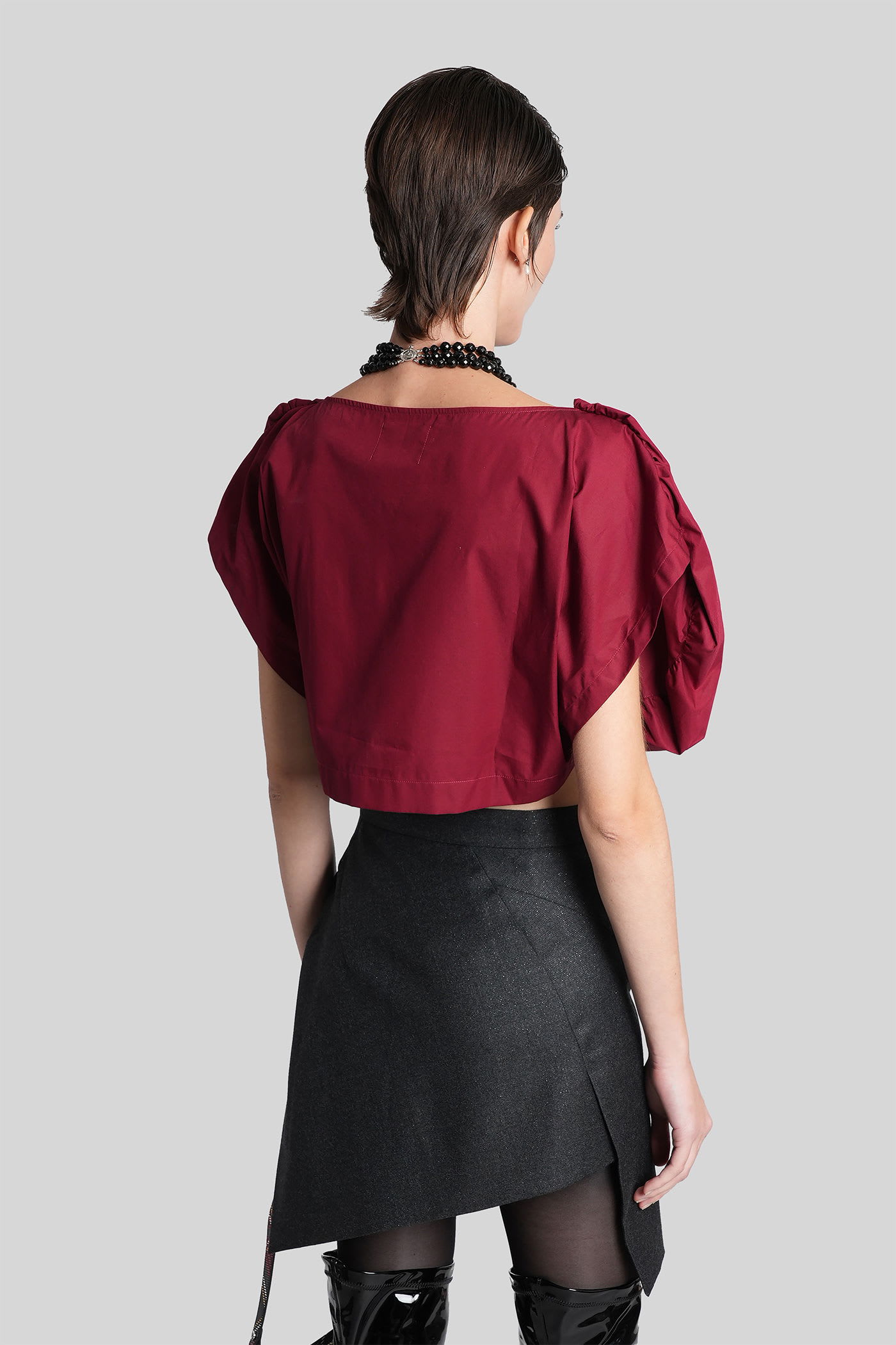 Vivienne Westwood Heart Top Topwear In Red Cotton In Multi