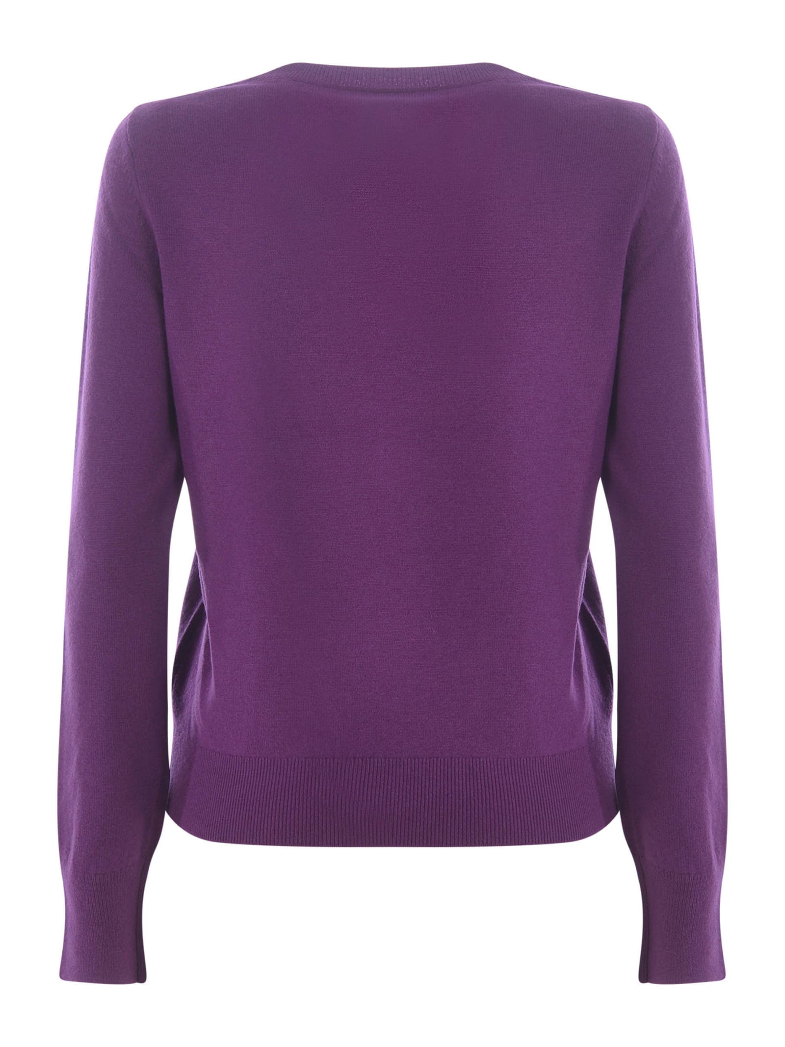 Shop Apc Shirt A.p.c. Nina In Virgin Wool In Purple