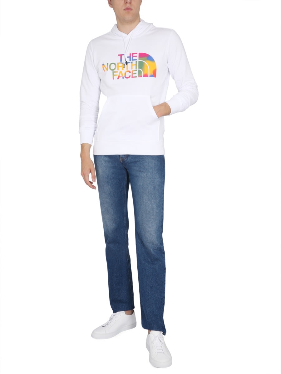 Shop The North Face Drew Peak Sweatshirt In White