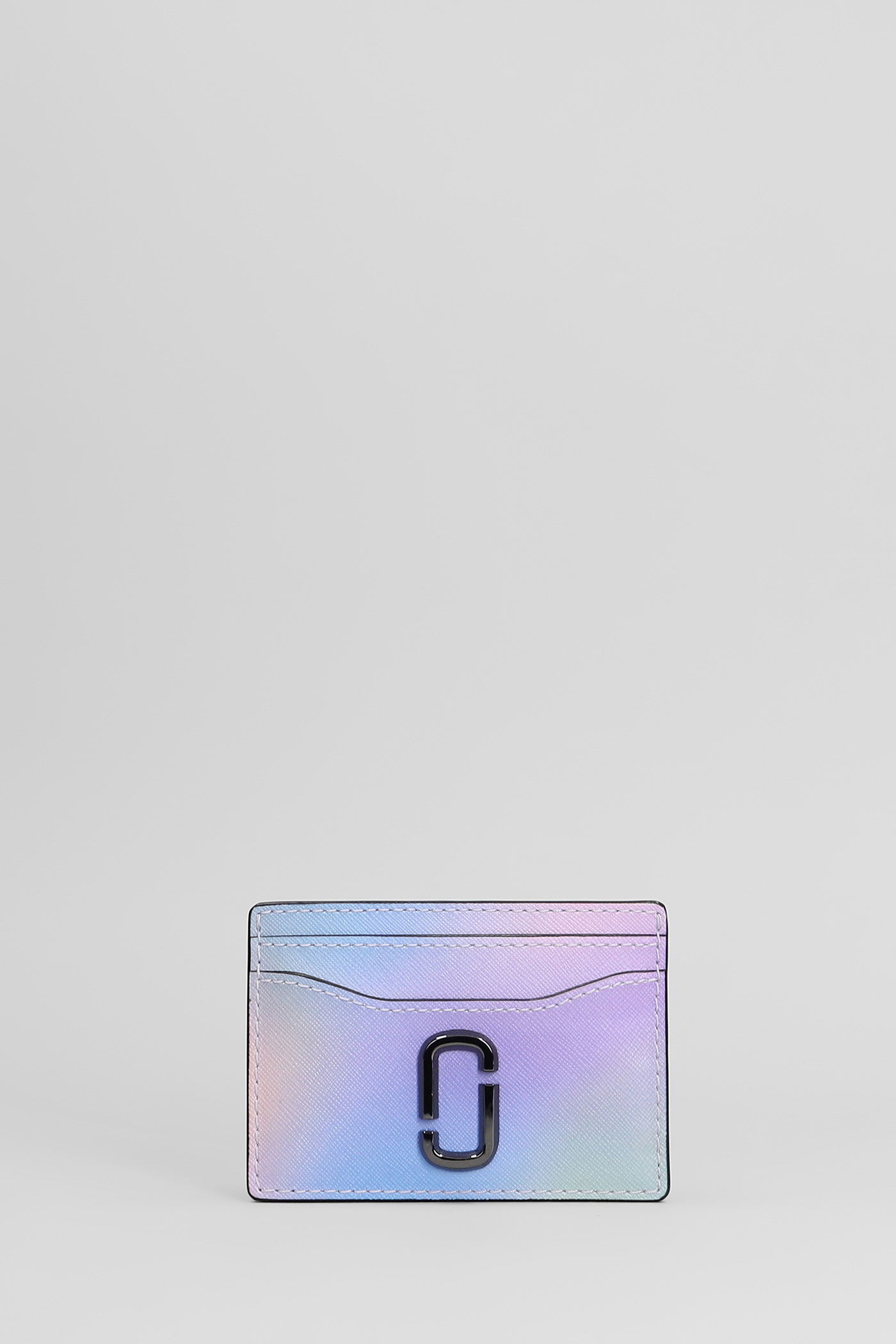 The Card Case Wallet In Multicolor Leather