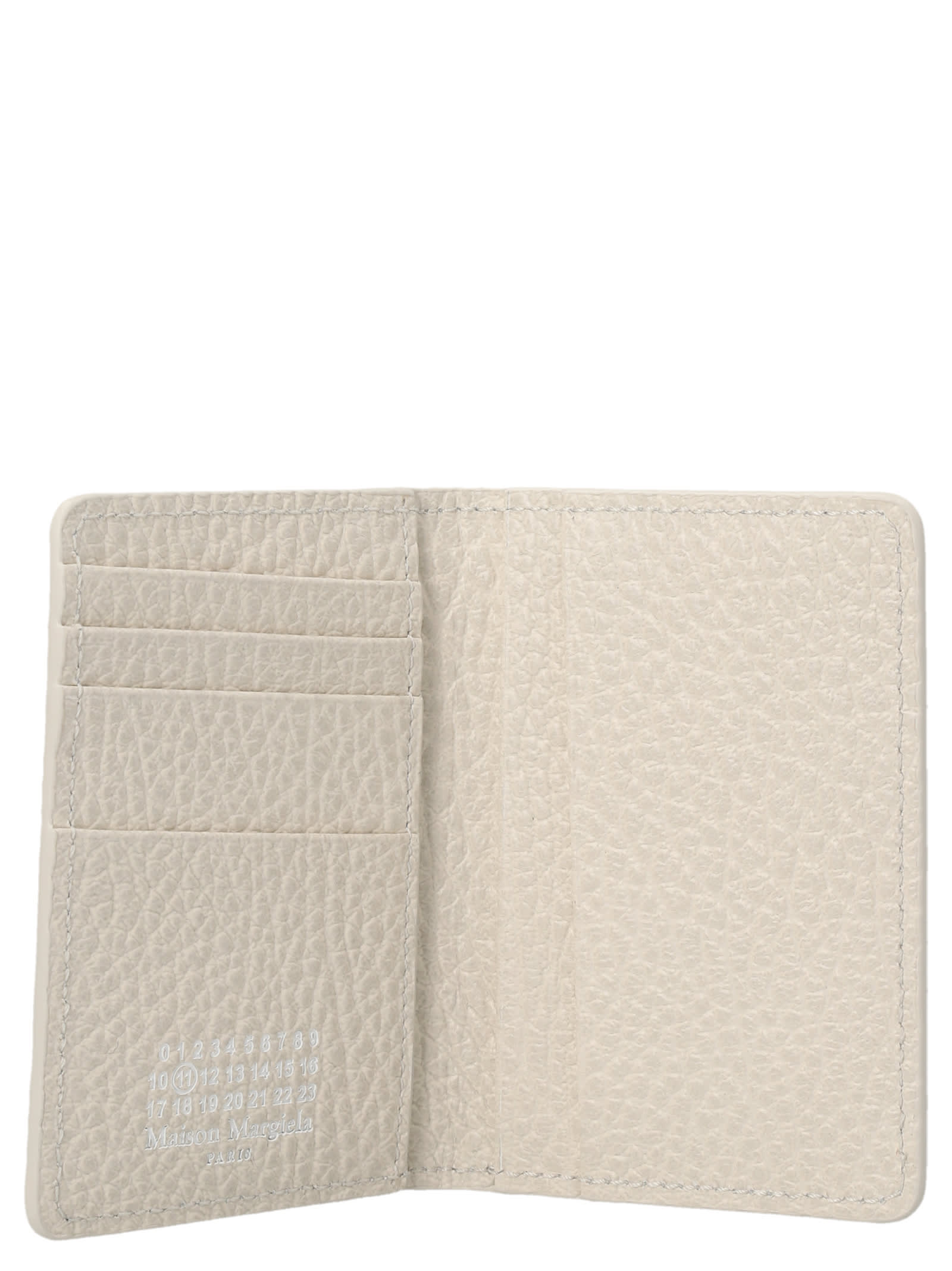 Shop Maison Margiela Stitching Card Holder In Neutrals