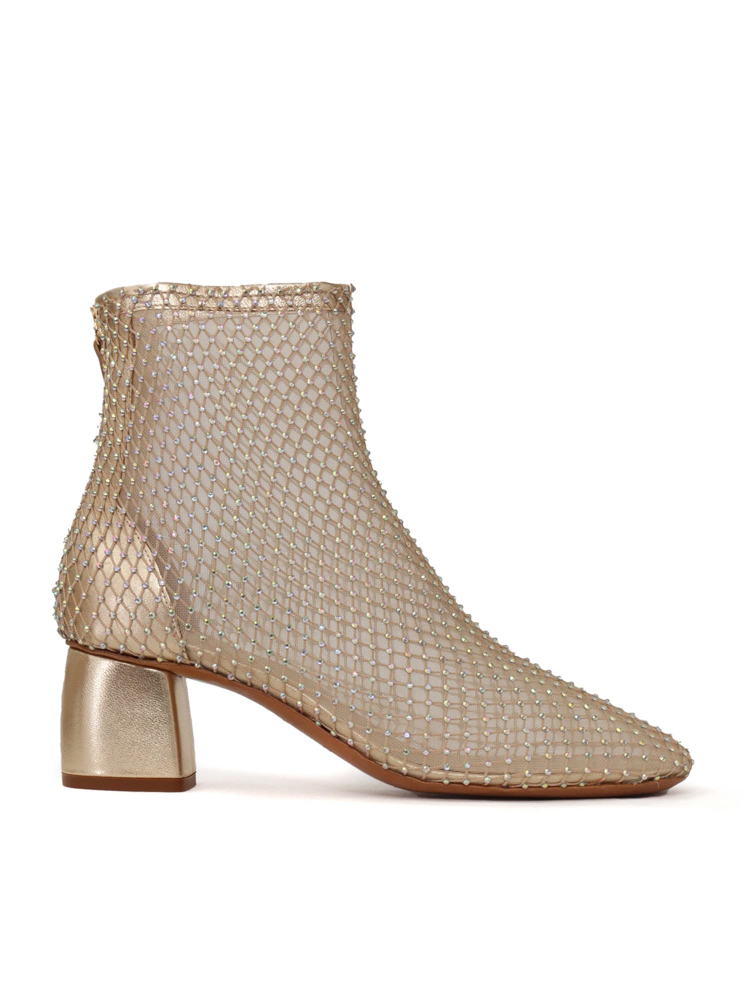 Forte_Forte Chic Rhinestone Mesh Boots