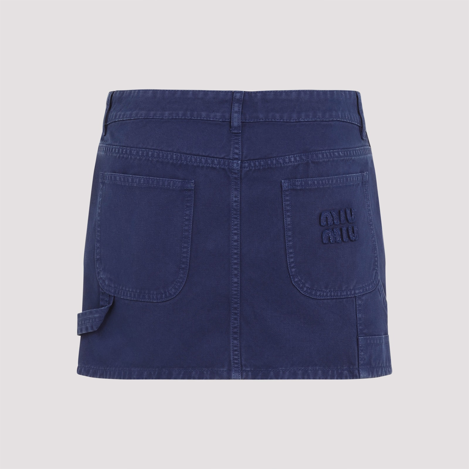 Miu Miu Mini Skirt In Indaco