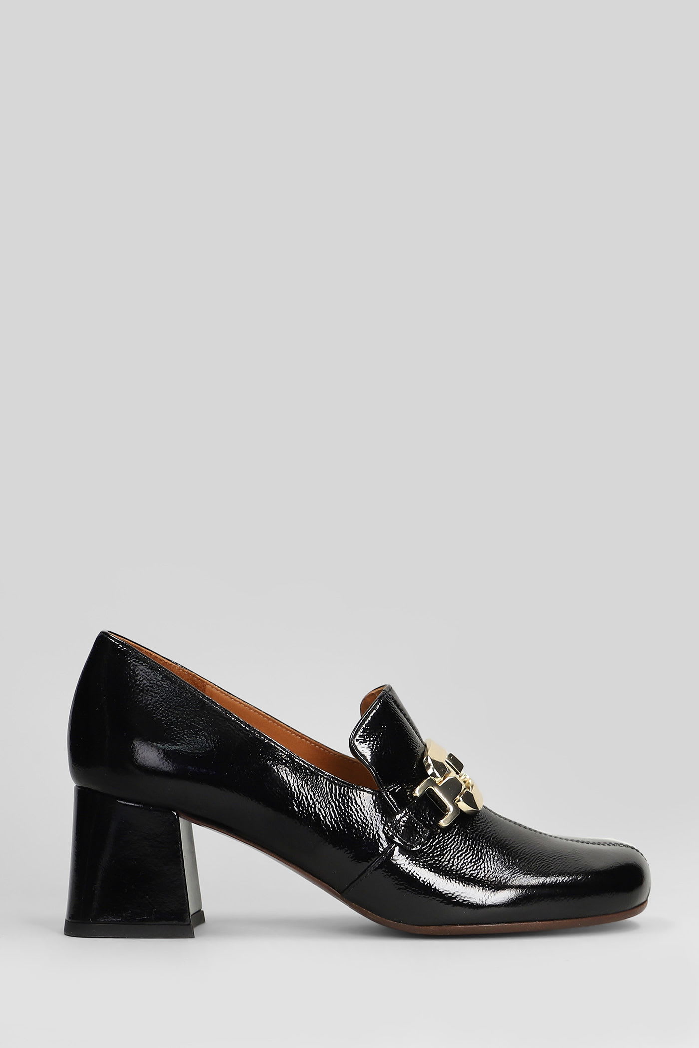Chie Mihara 60mm Chain-link Block-heel Pumps In Black