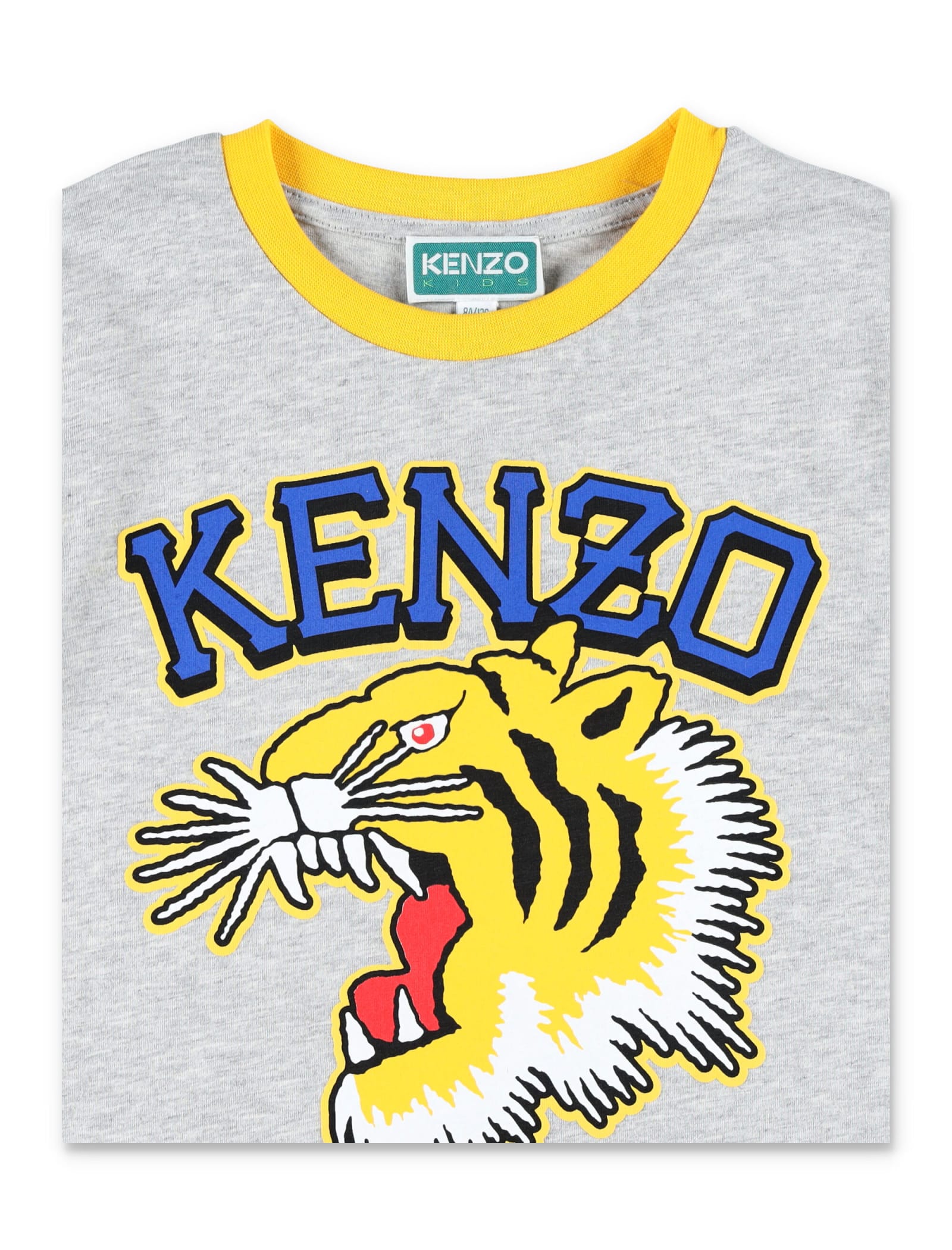 Shop Kenzo Tiger T-shirt In Grey Marl