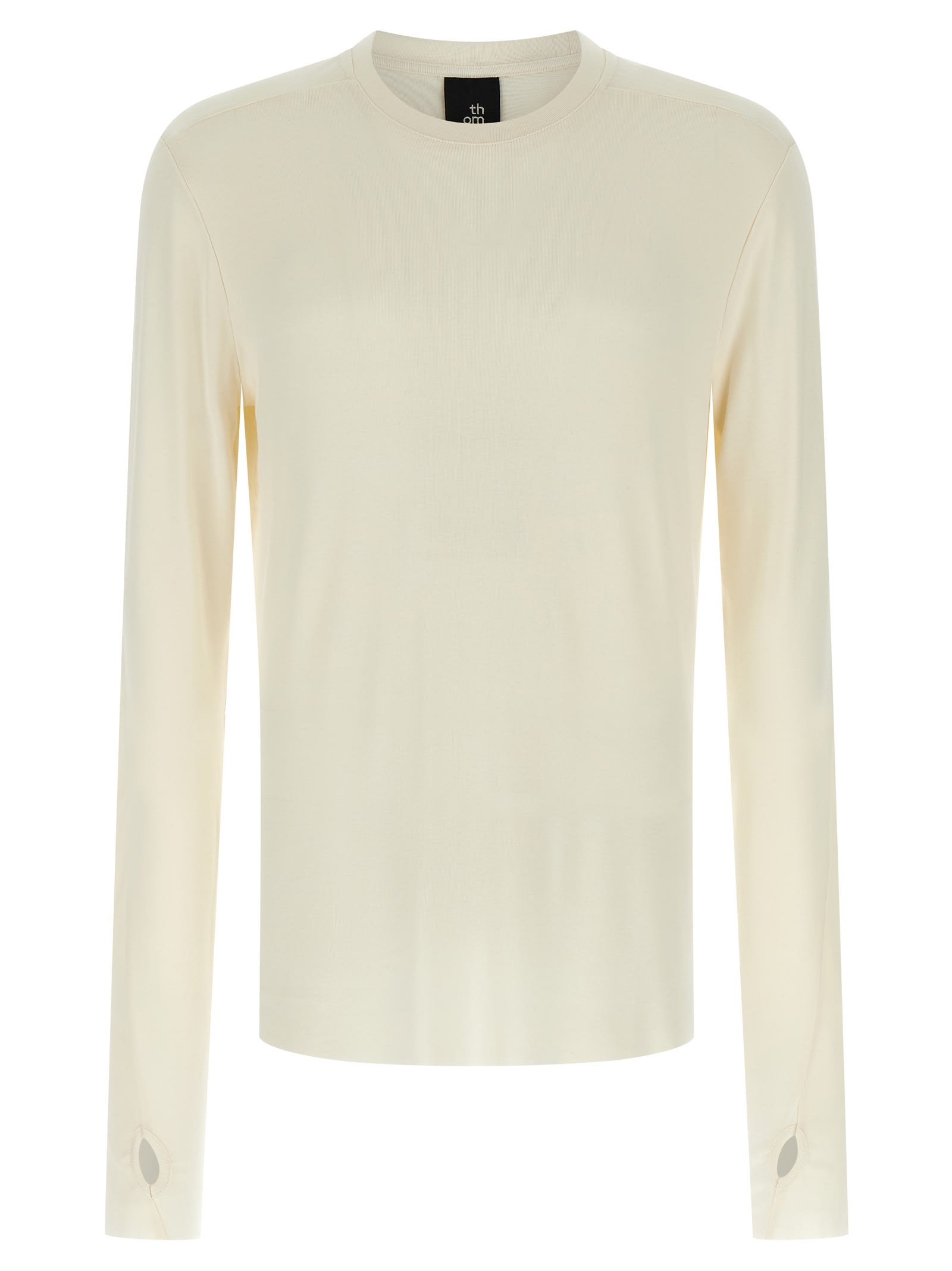 Thom Krom Long Sleeve T-shirt In White