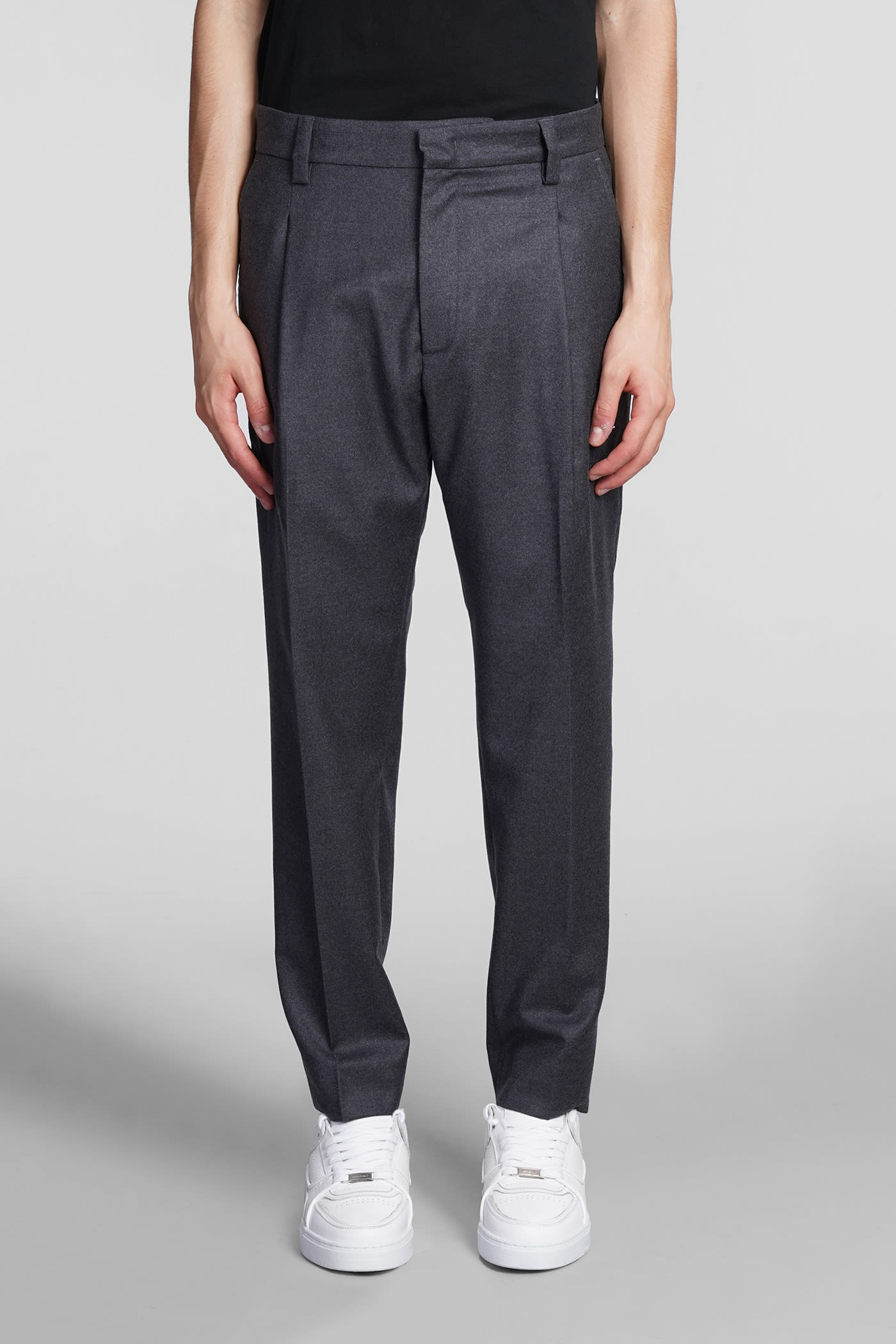 Low Brand Pants In Grey Wool