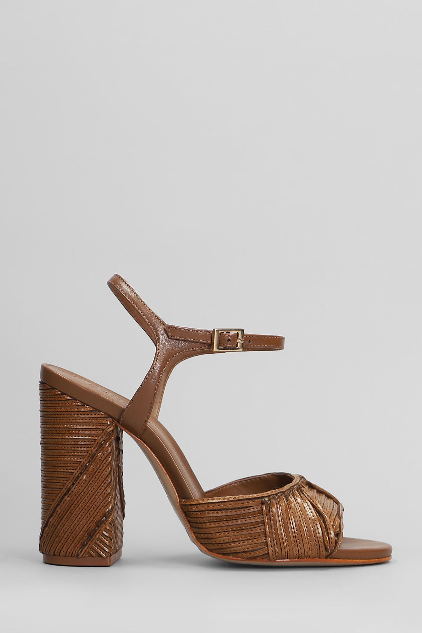 Shop Schutz Lupita Sandals In Brown Leather