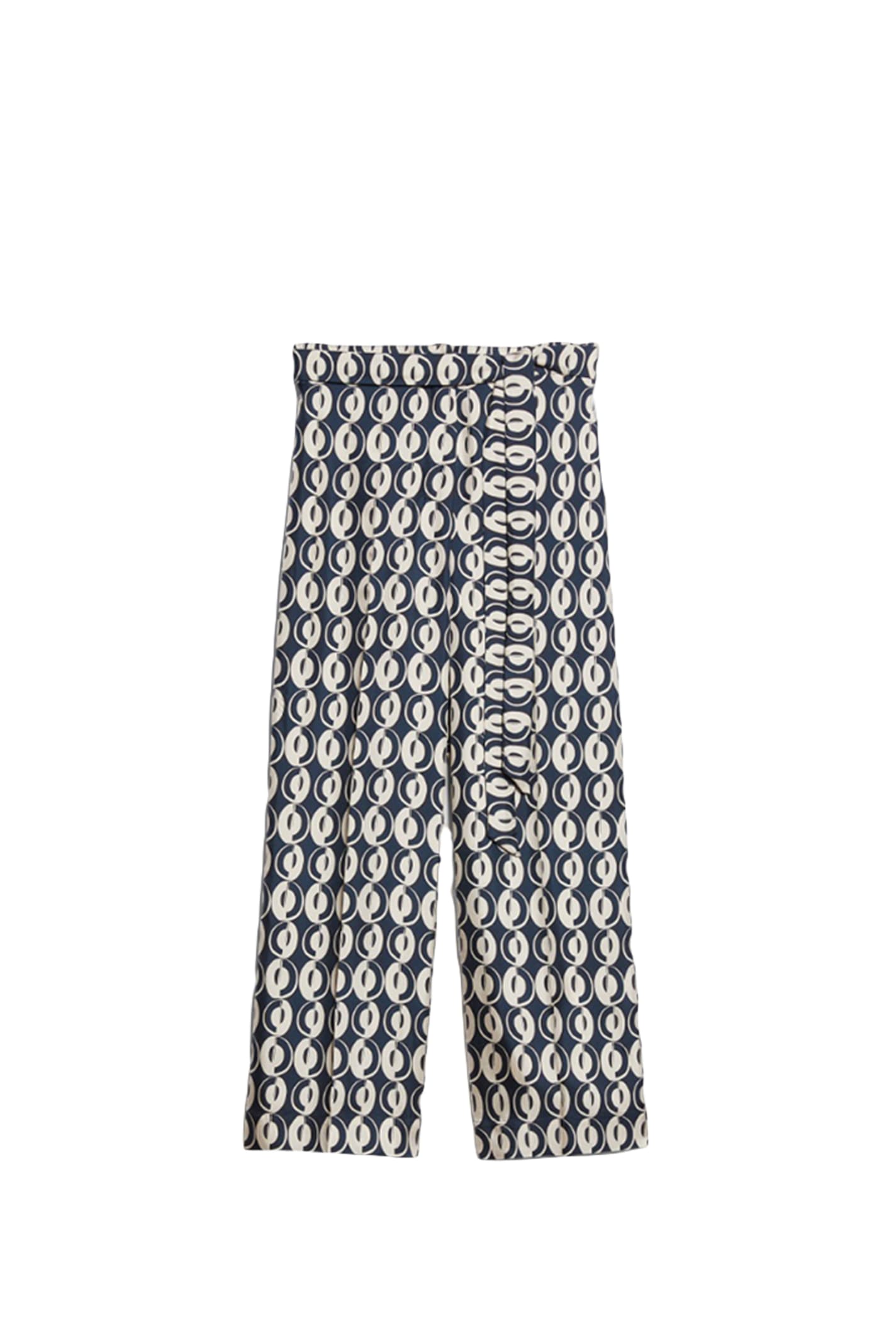 Shop Max Mara Timeb Pants In Blue