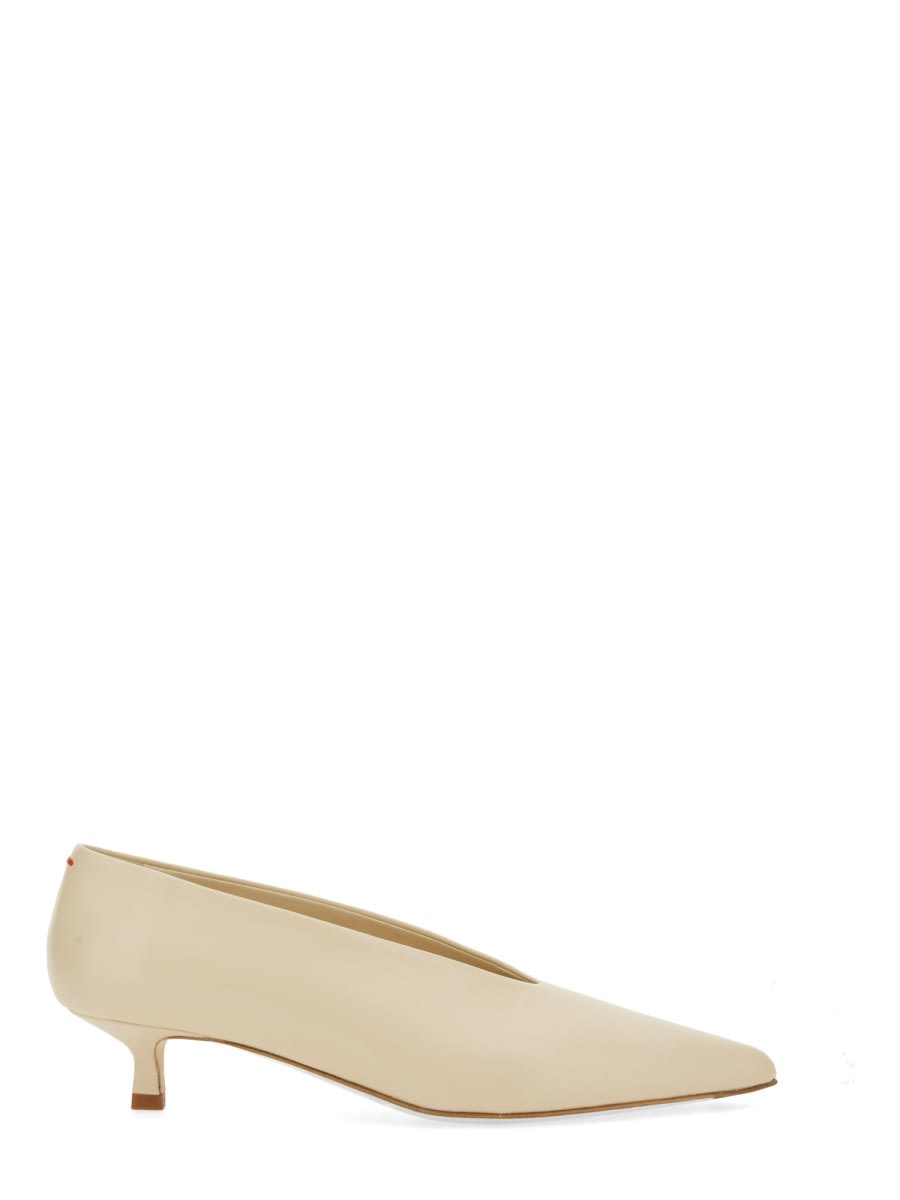 Shop Aeyde Sandal Clara In Ivory