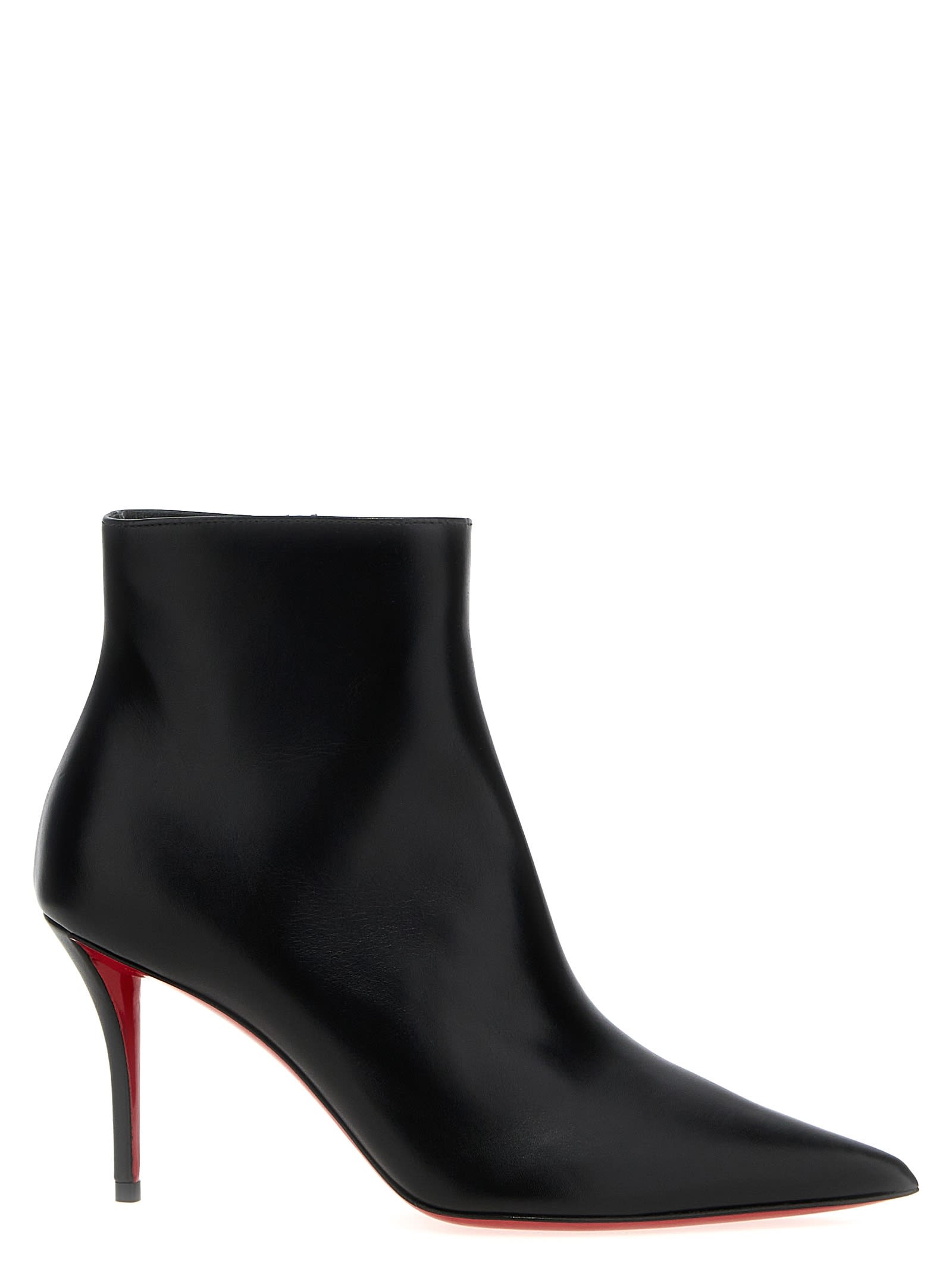 Shop Christian Louboutin So Apostropha Ankle Boots In Black