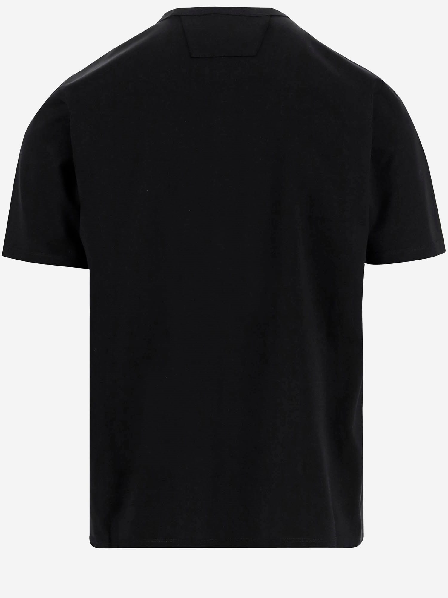 C.P. COMPANY COTTON T-SHIRT WITH LOGO PRINT