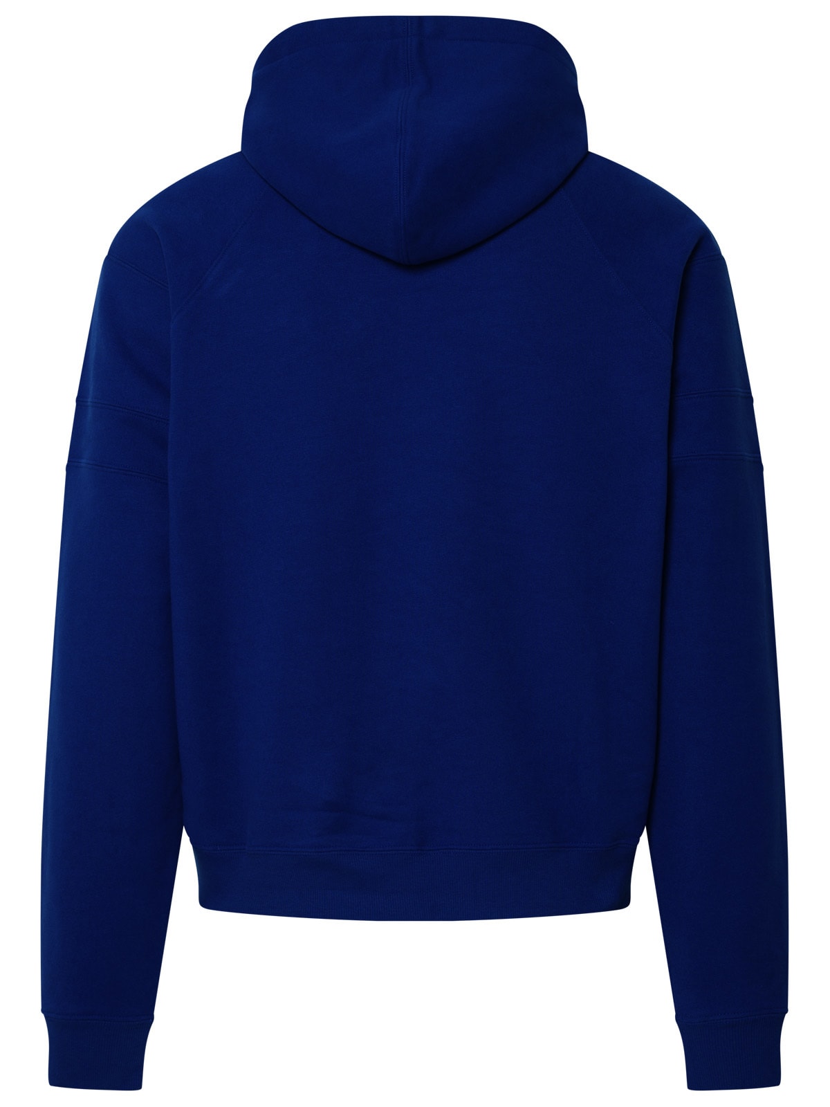 Shop Saint Laurent Blue Cotton Sweatshirt In White