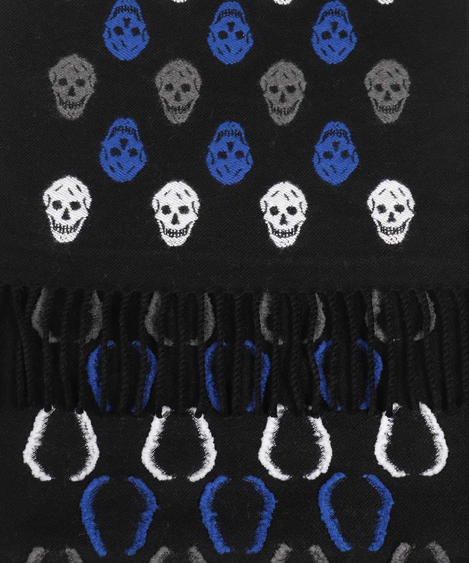 Shop Alexander Mcqueen Skull Print Scarf In Black