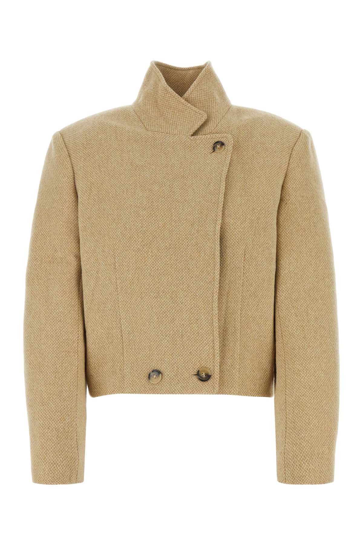 Marant Étoile Melange Beige Wool Blend Cassidy Coat