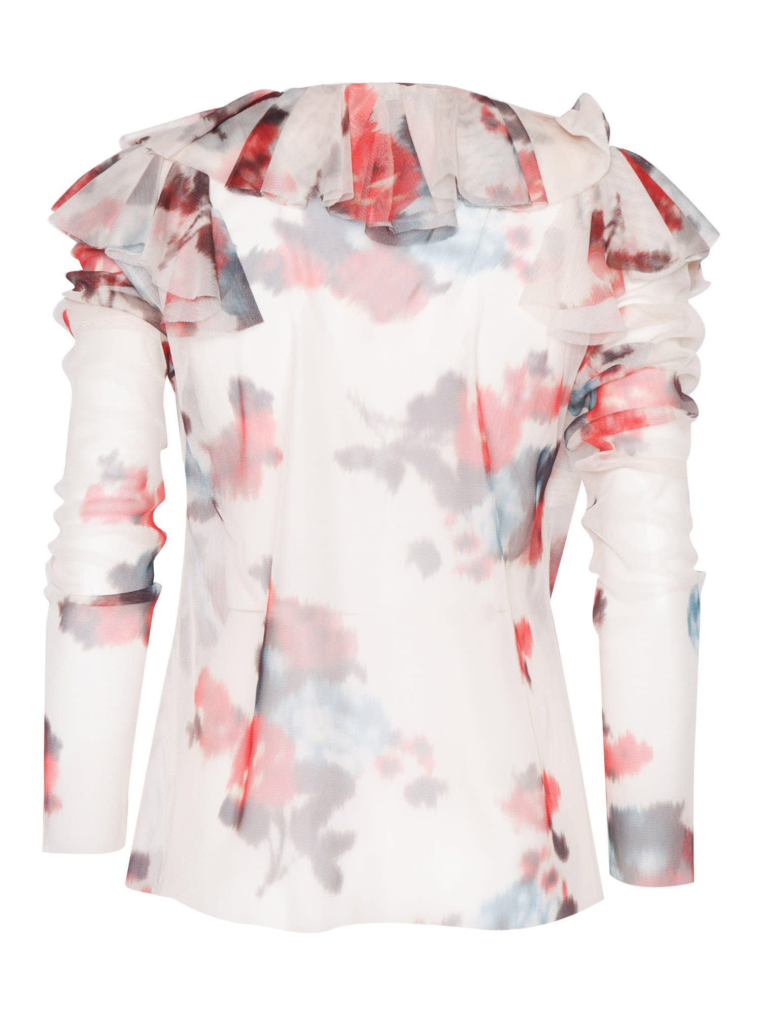 Shop Philosophy Di Lorenzo Serafini White Shirt With Colorful Prints