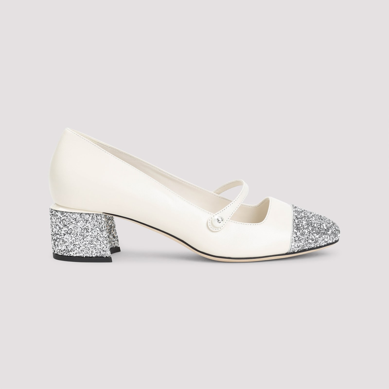 Jimmy Choo Heels In Silver Latte