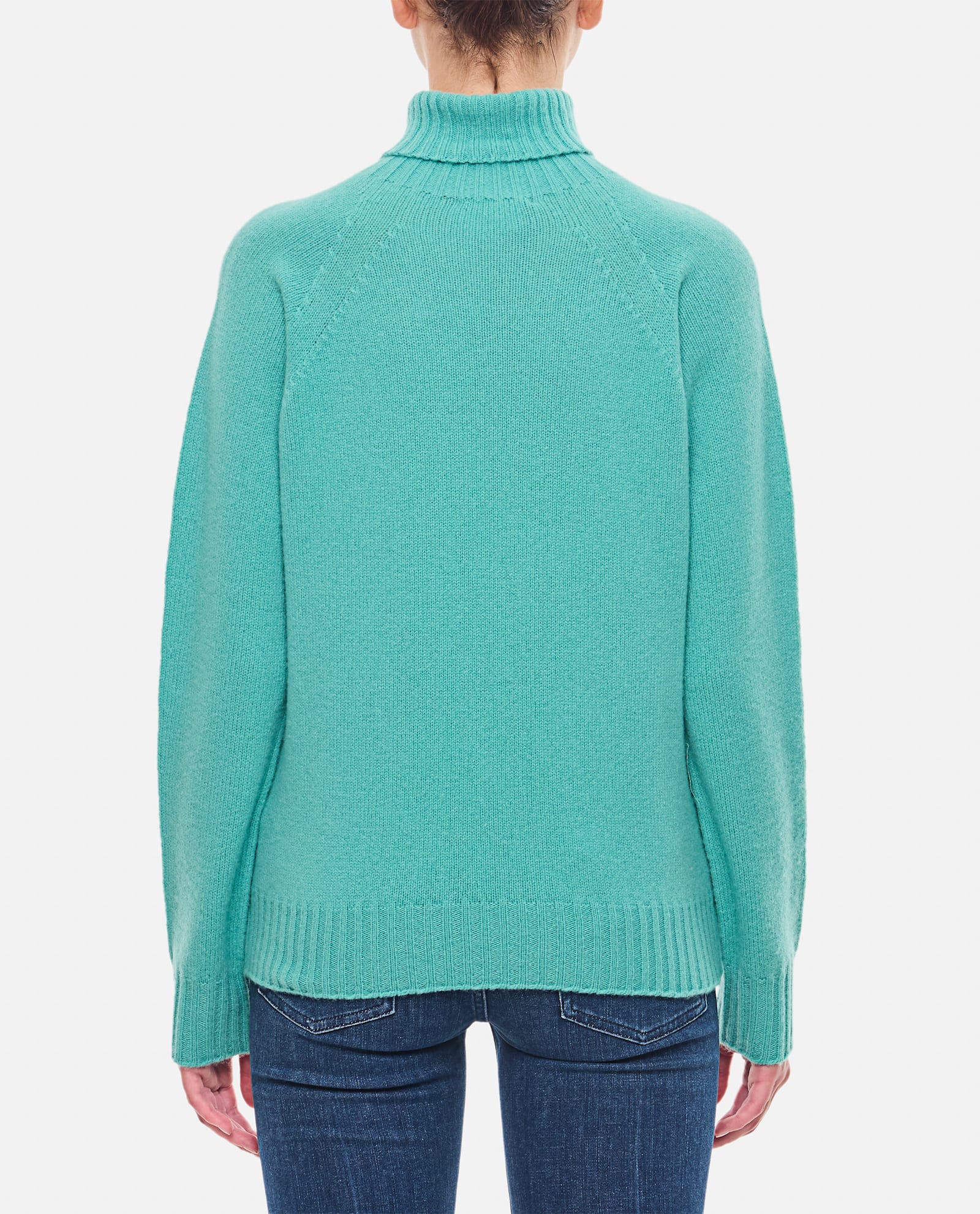 Shop Drumohr Turtleneck Sweater In Clear Blue