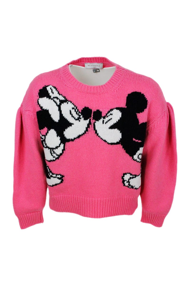 Monnalisa Kids' Sweater In Pink