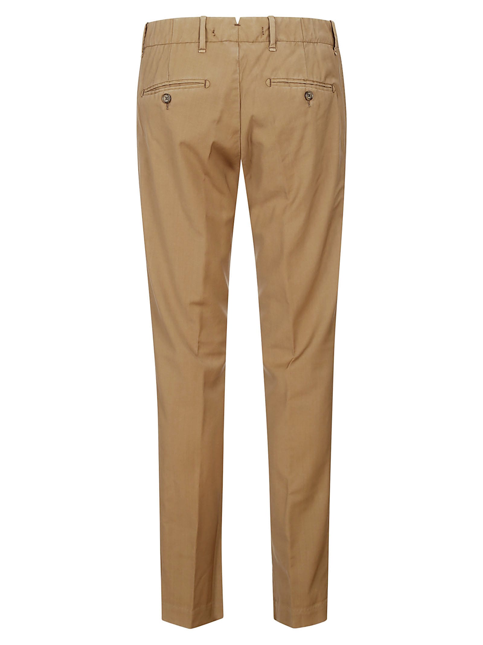 Shop Myths Trousers Micro Pinces Wool In Beige