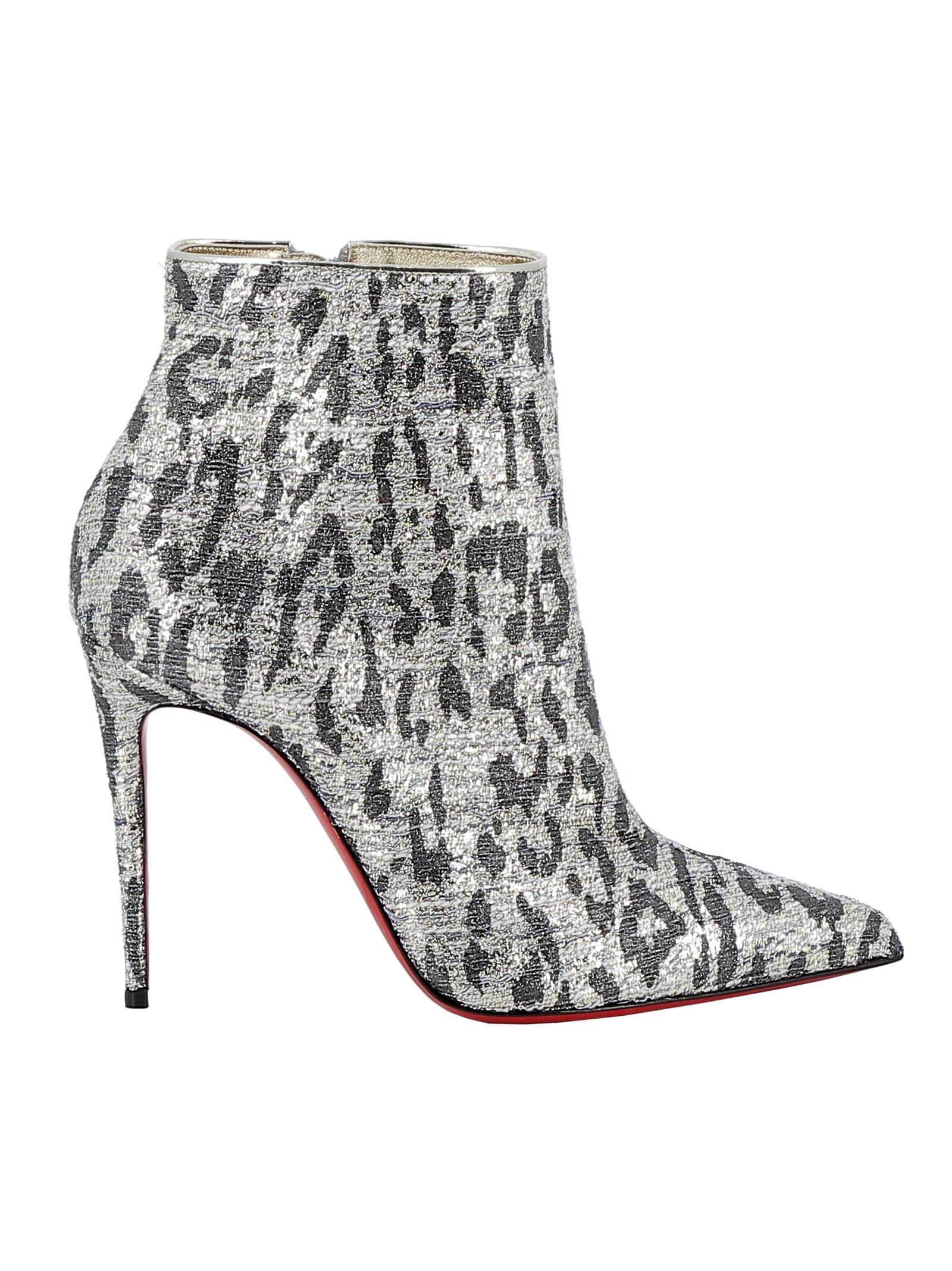 louboutin silver boots