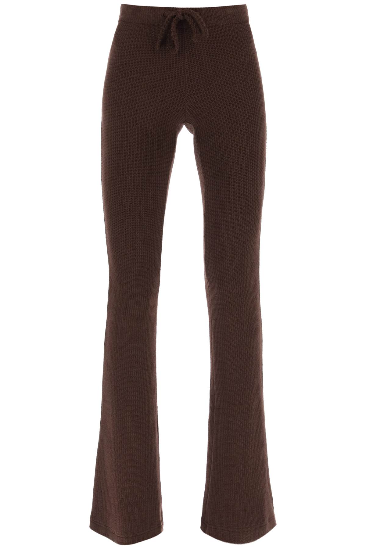 Shop Siedres Flo Knitted Pants In Brown