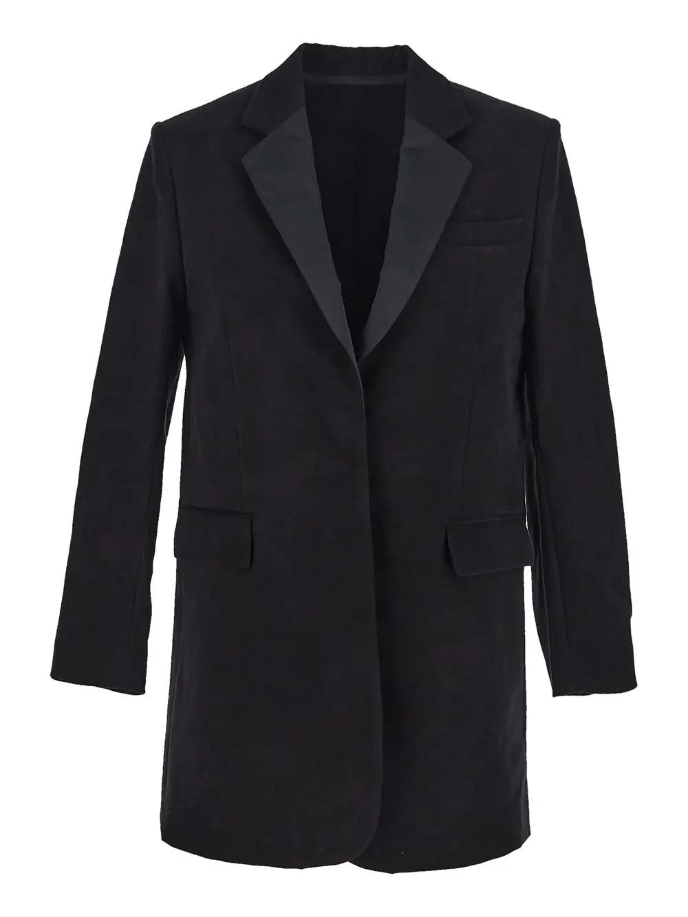 Shop Isabel Marant Hadiya Tuxedo Jacket In Black