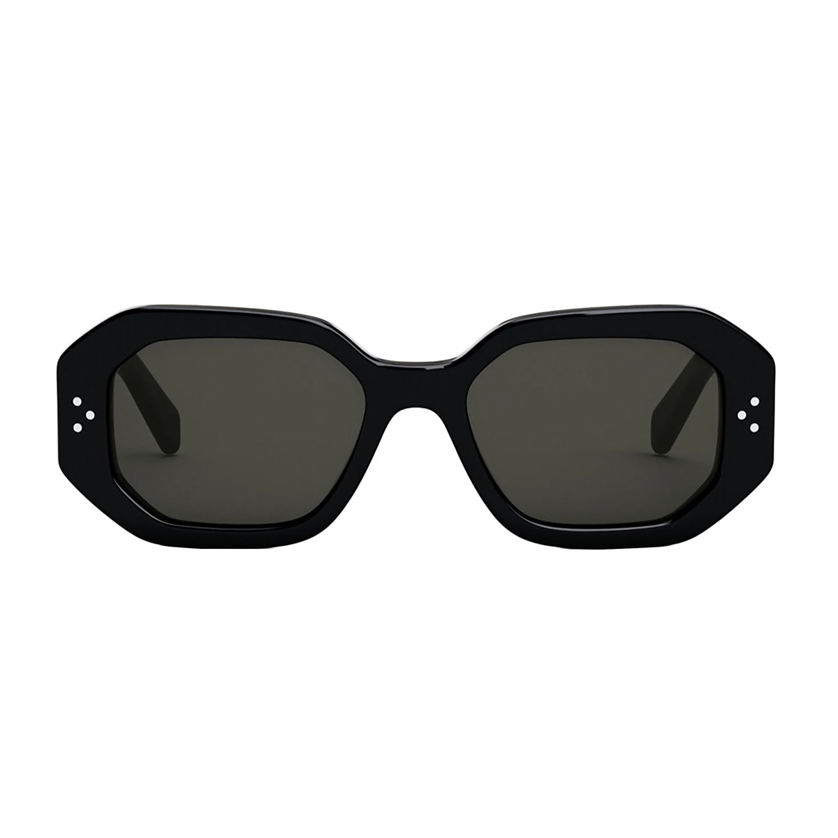 Celine Bold 3 Dots Square Acetate Sunglasses In Nero