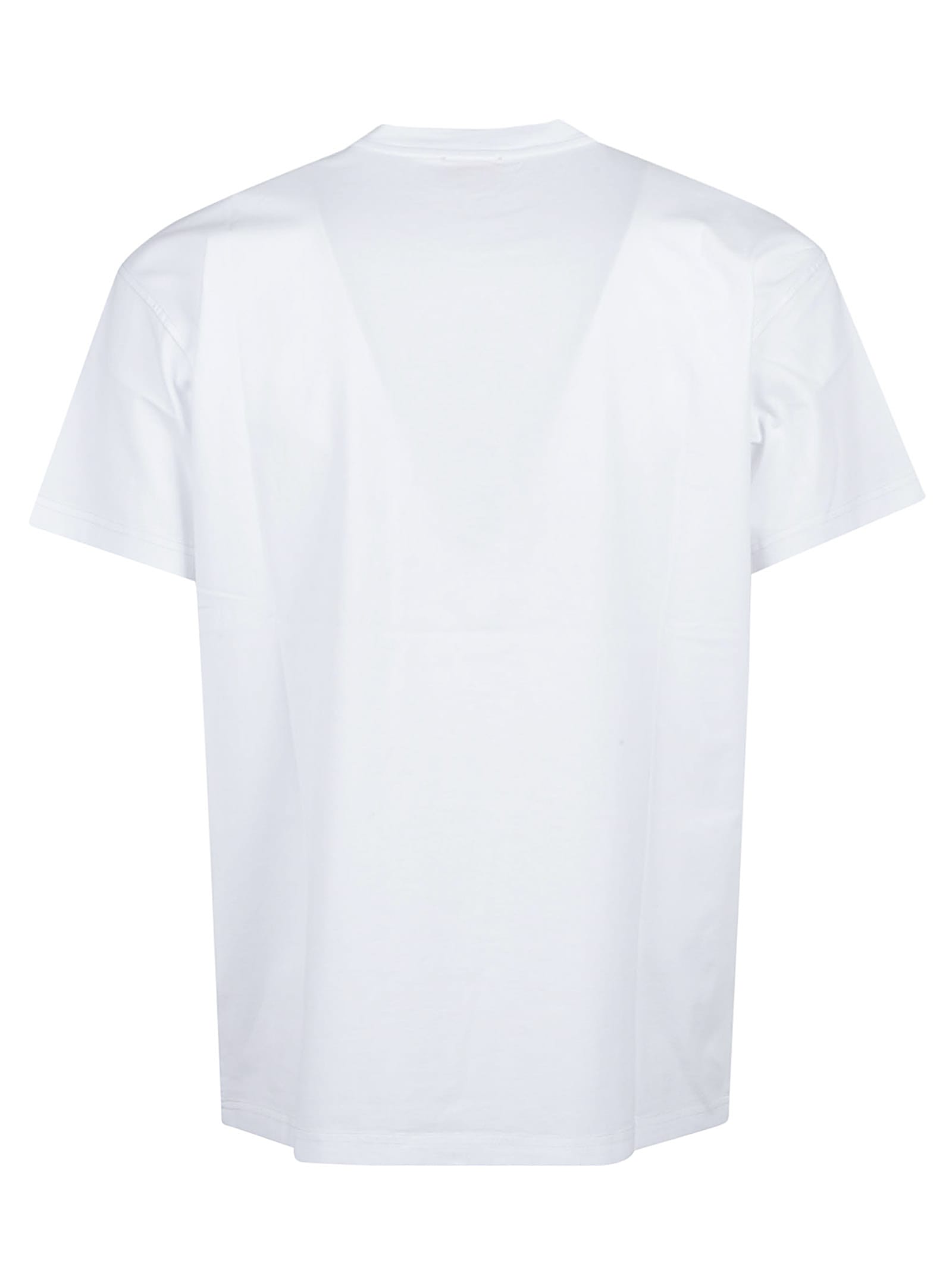 Diesel Norm Graphic Print Round Neck T-shirt In White