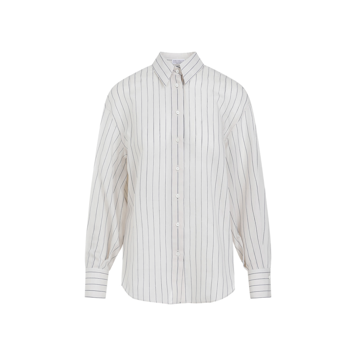 Shop Brunello Cucinelli Shirt In Salgemma Bianco