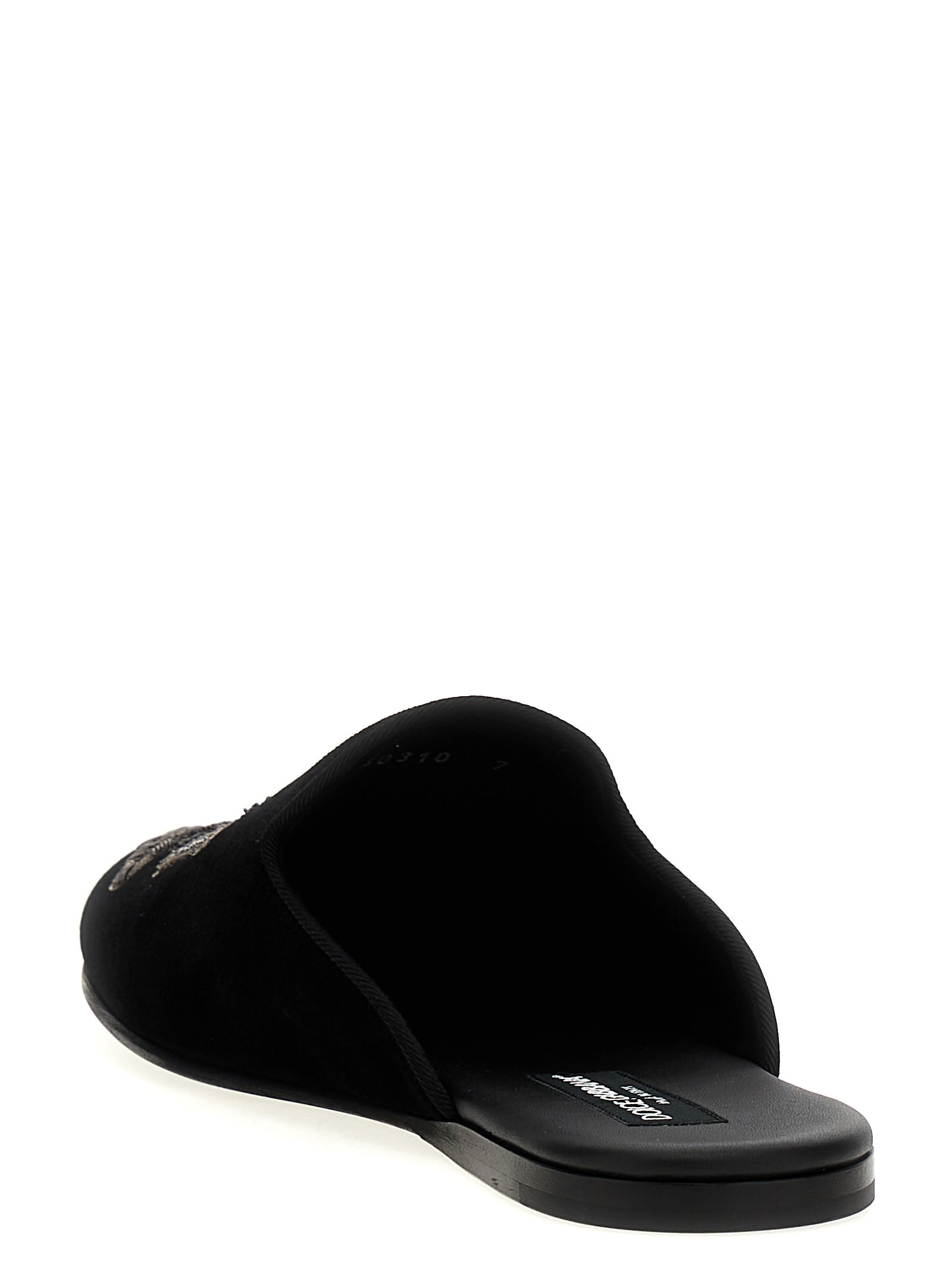 Dolce & Gabbana Slipper Blsaone In Black