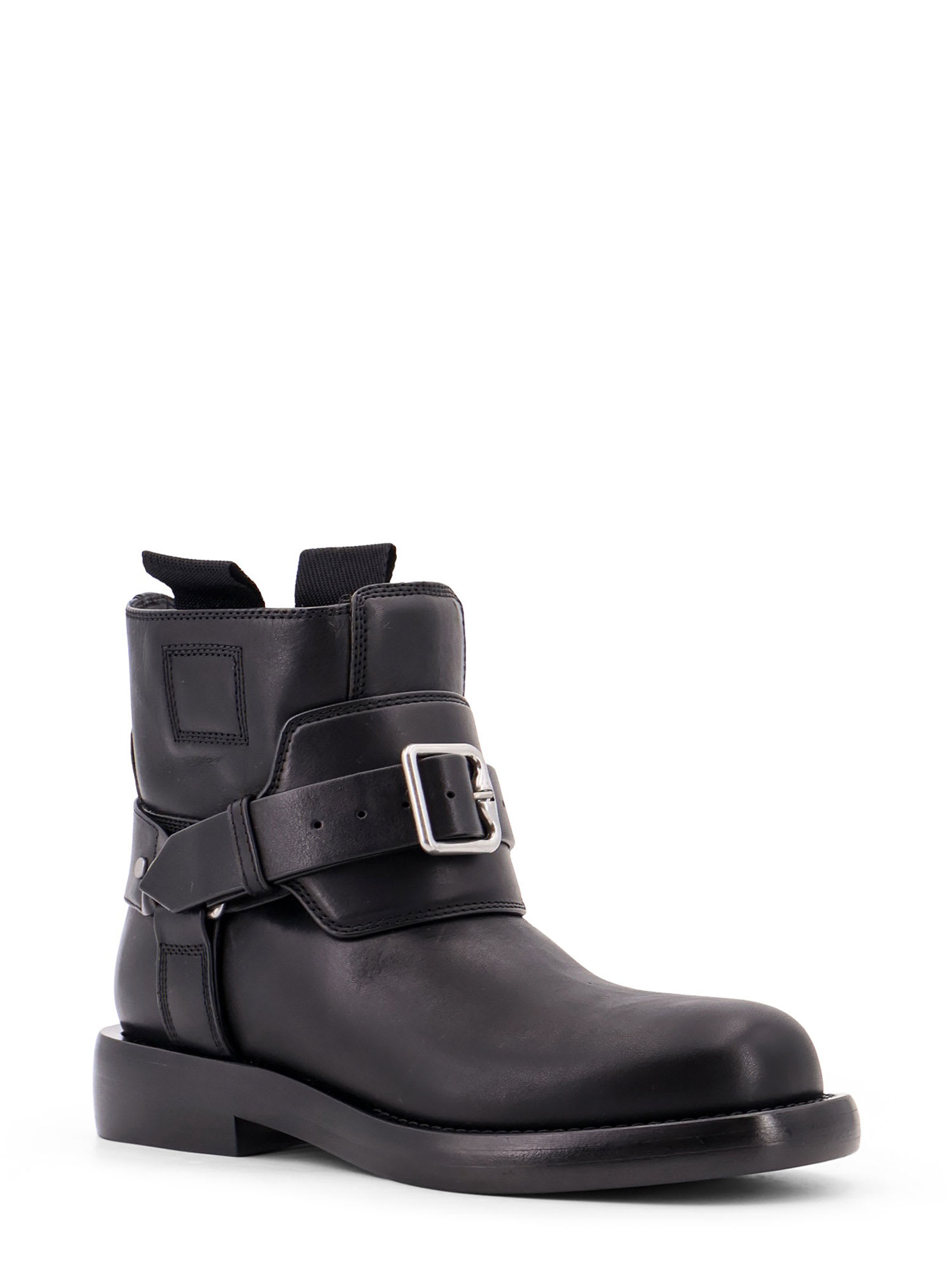 Shop Burberry Cobble Boots In Black