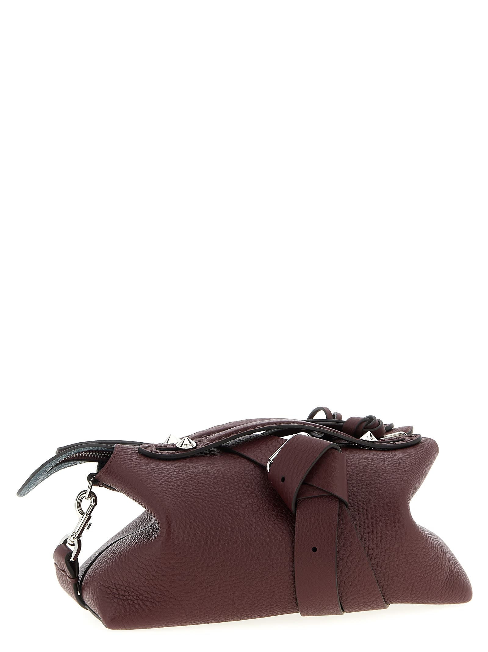Fendi By The Way Selleria Medium Handbag In Burgundy