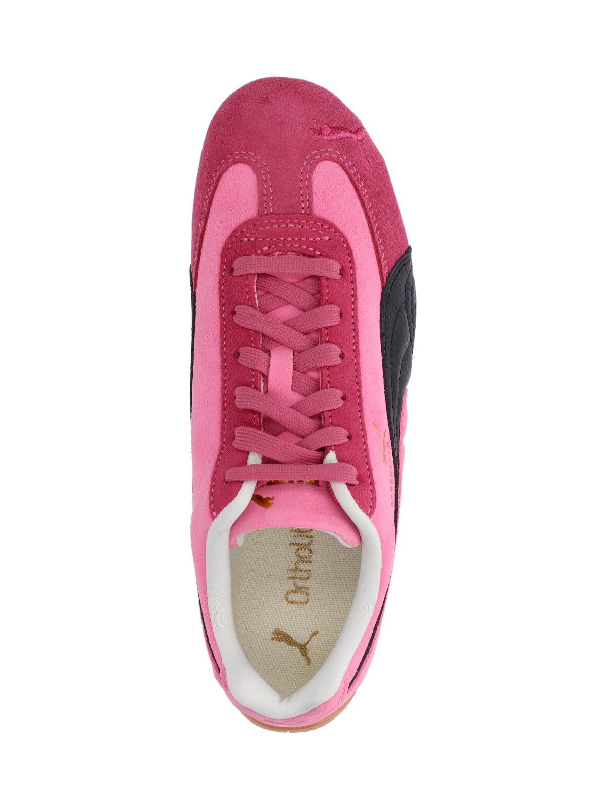 Puma Sneakers With Contrast Panels And Rubber Sole In Pink