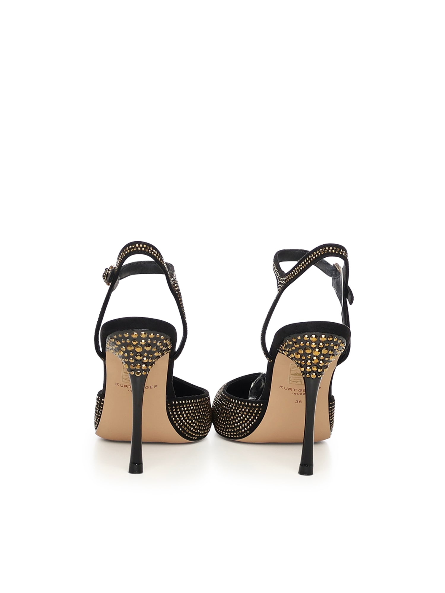 Kurt Geiger Mayfair Pumps With Crystals In Brown